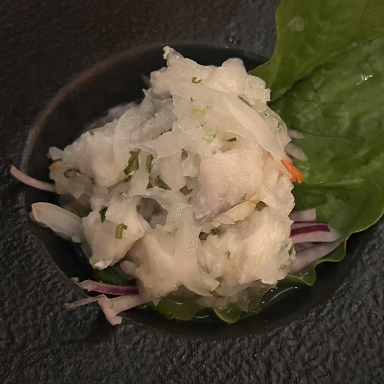 Ceviche panameño clásico de la casa