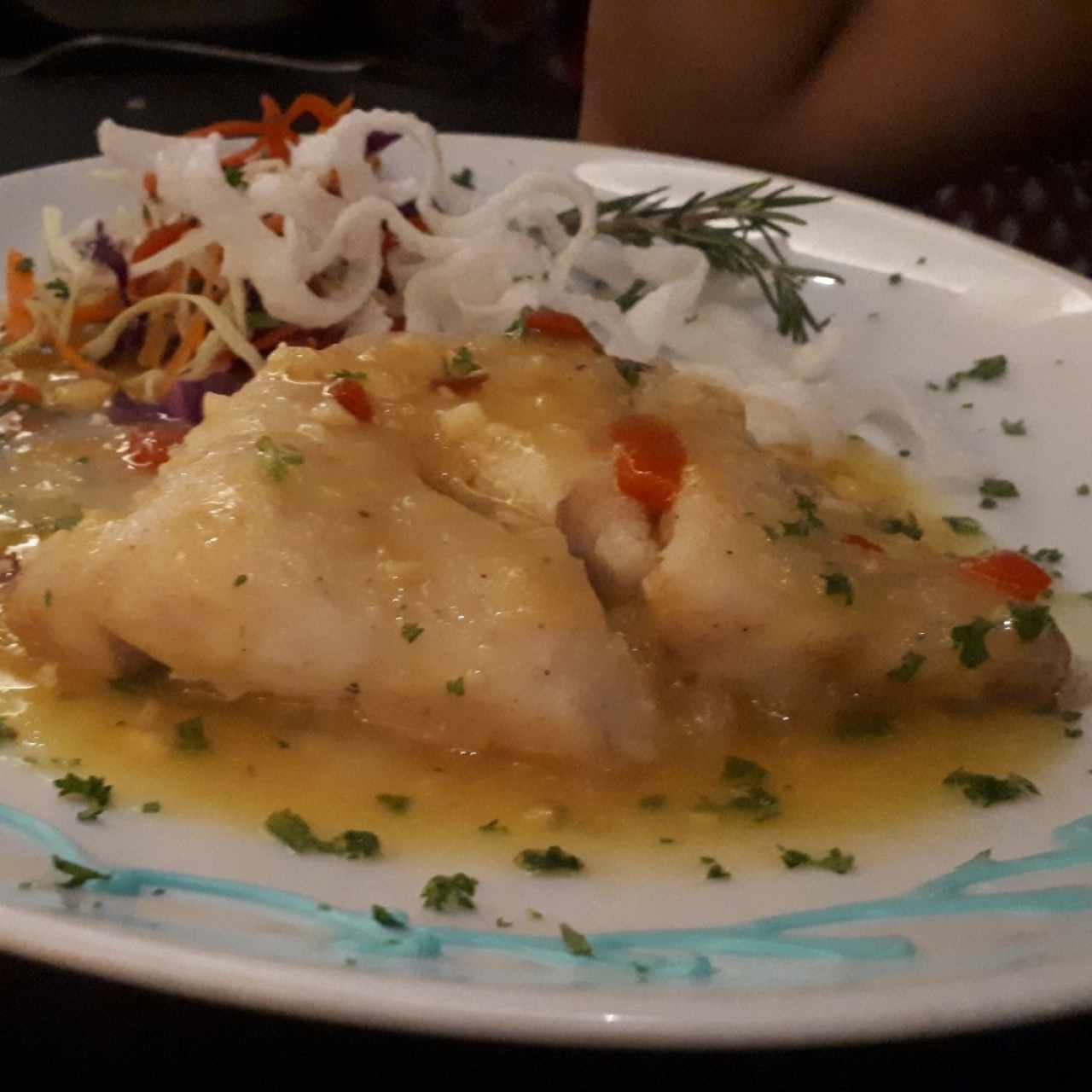 Corvina al ajillo