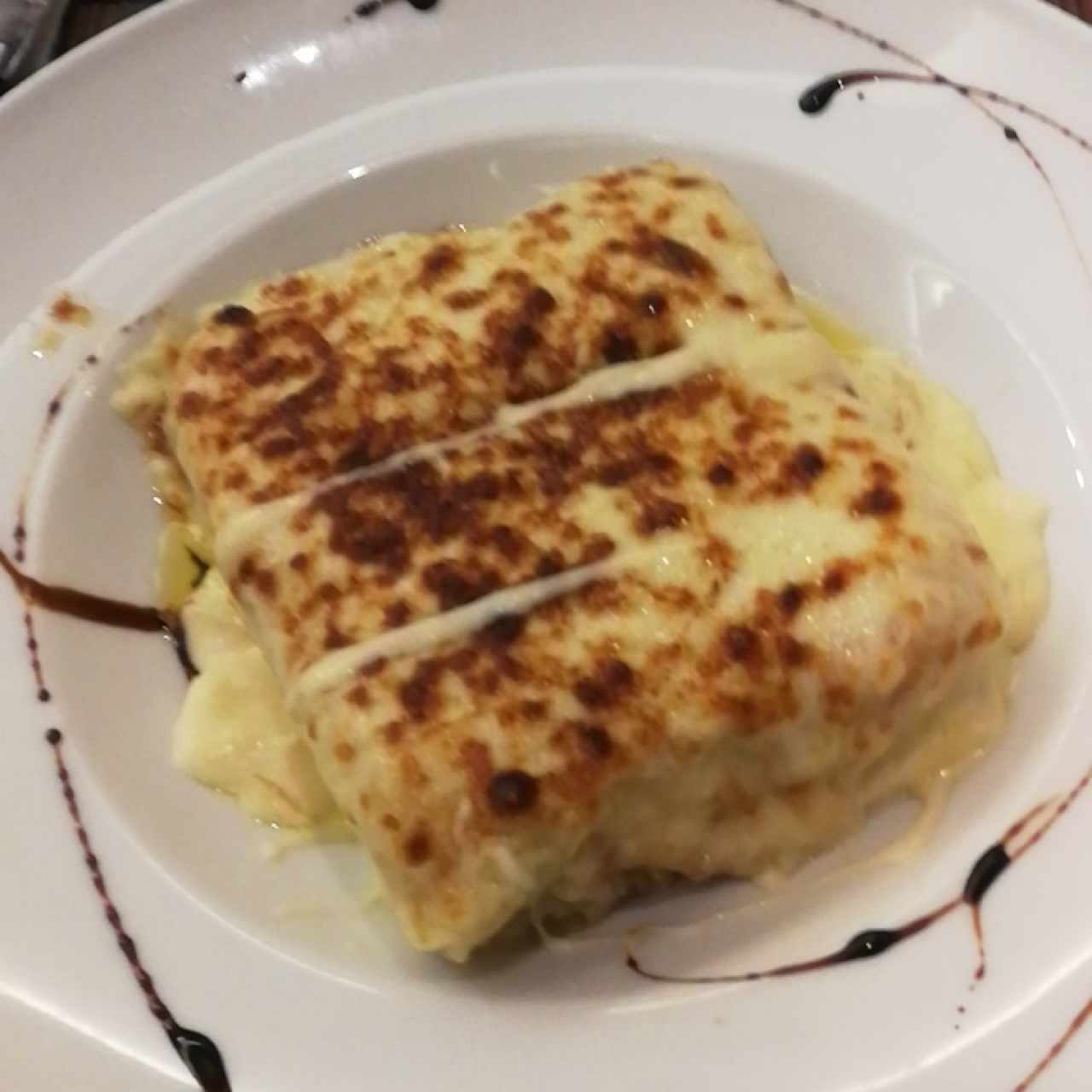 Lasagna pollo y espinacas