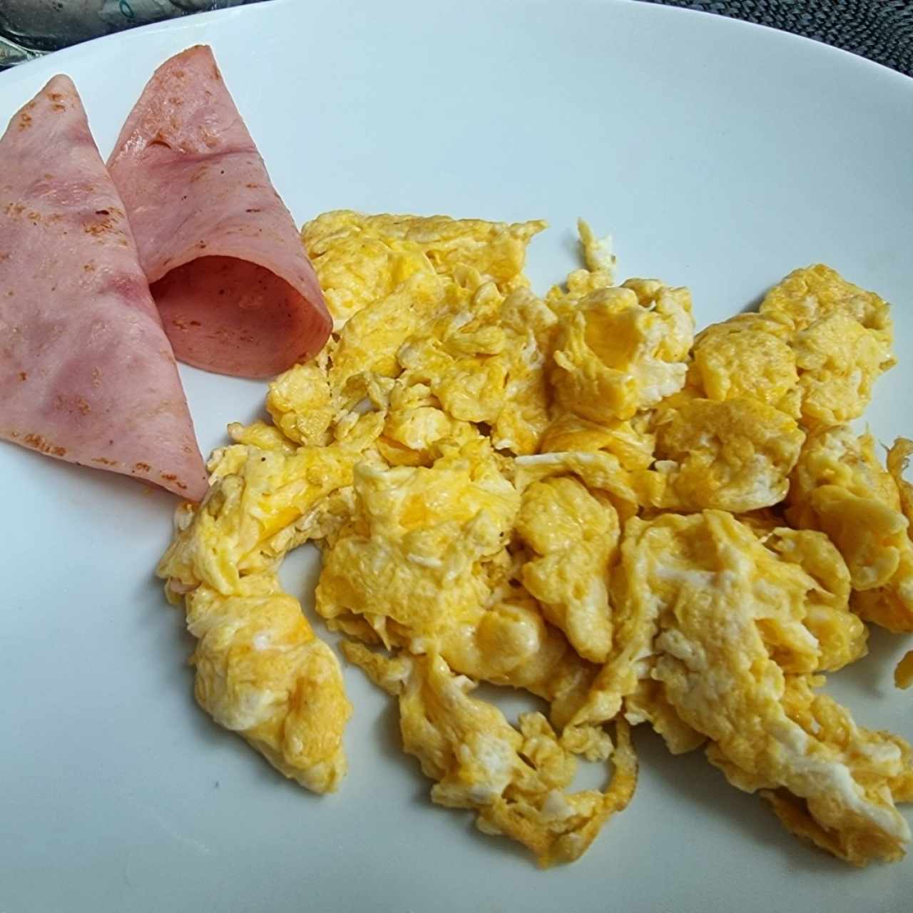 Huevos - Huevos revueltos con jamón 