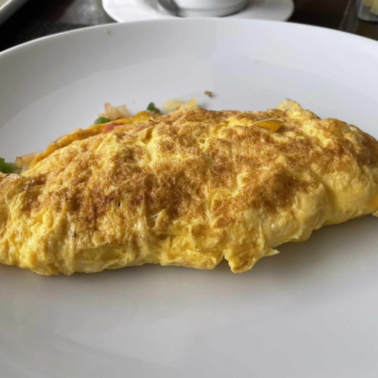 Omelette de jamón y queso