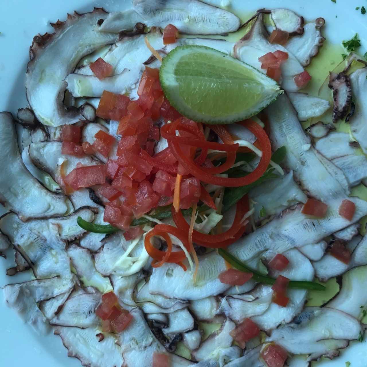 carpaccio de pulpo
