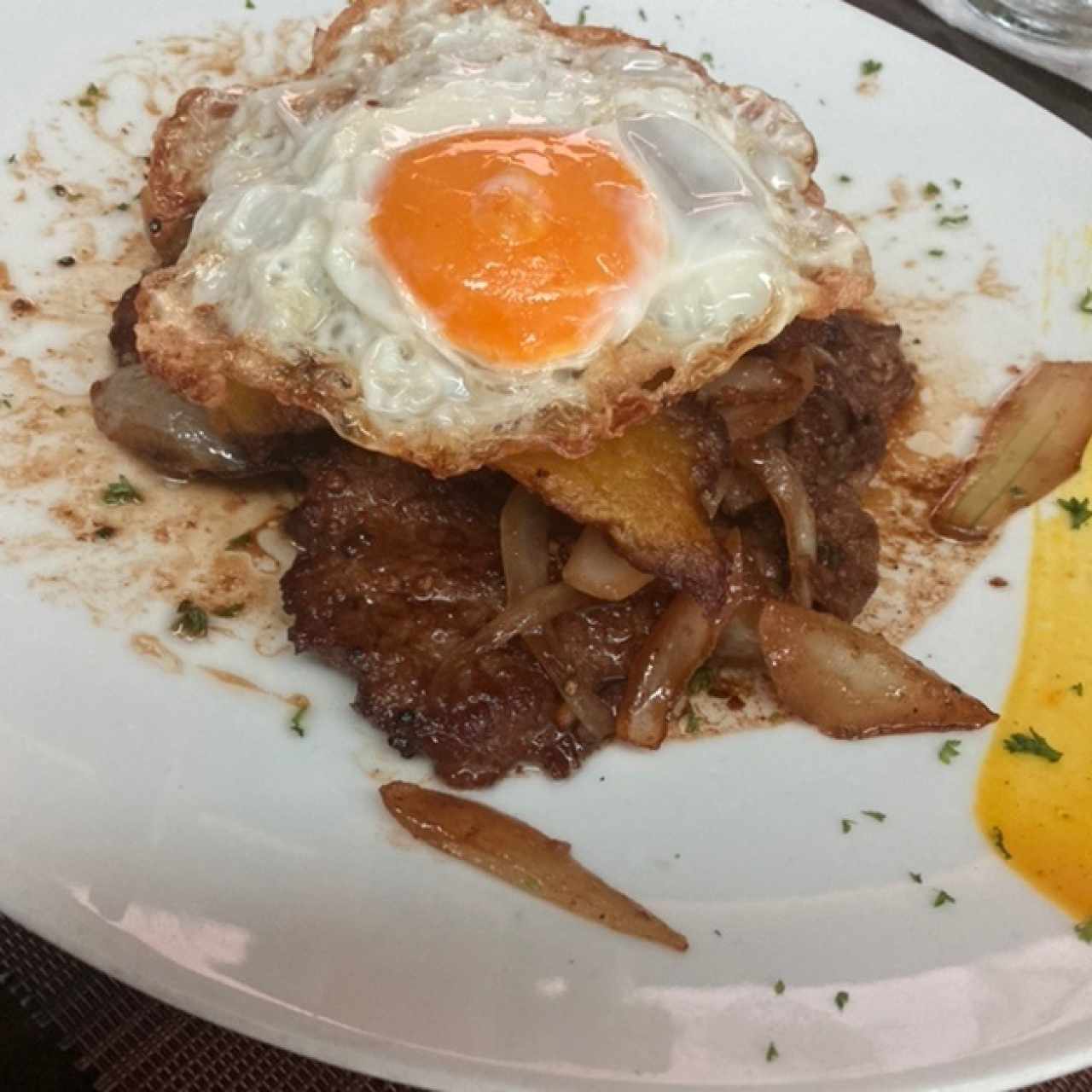 Filete de res a la cubana