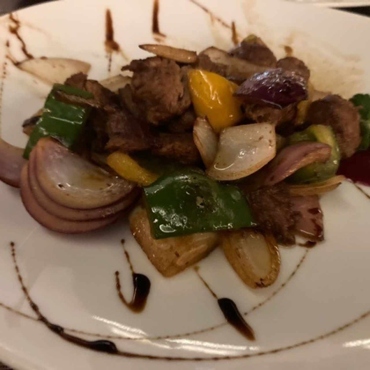 Filete de res troceado a la plancha