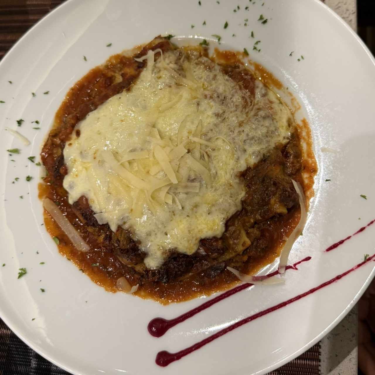 Lasagna de Carne Gratinada