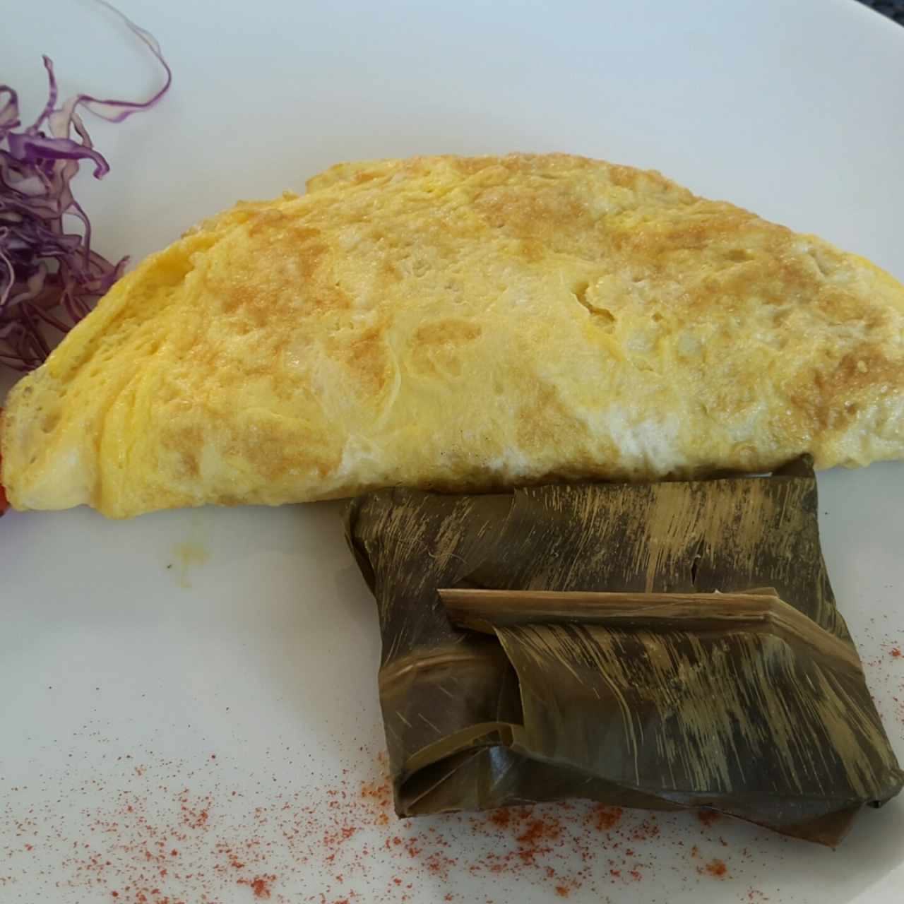 Omelette de jamón y queso