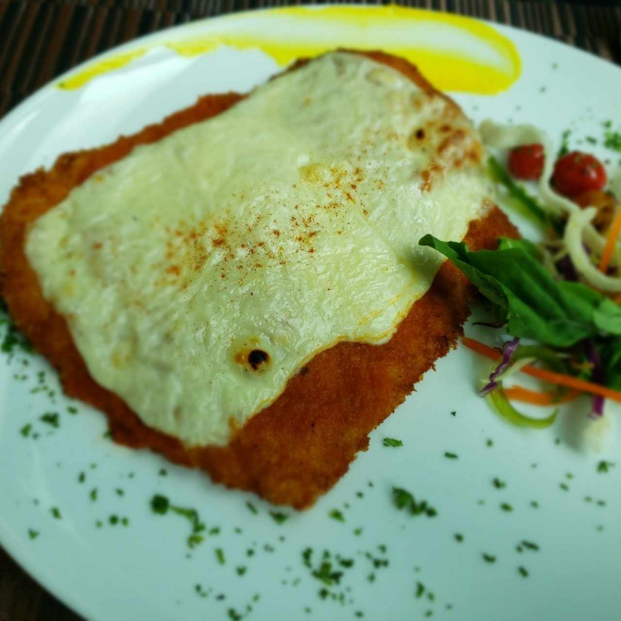 Pollo apanado al limón 