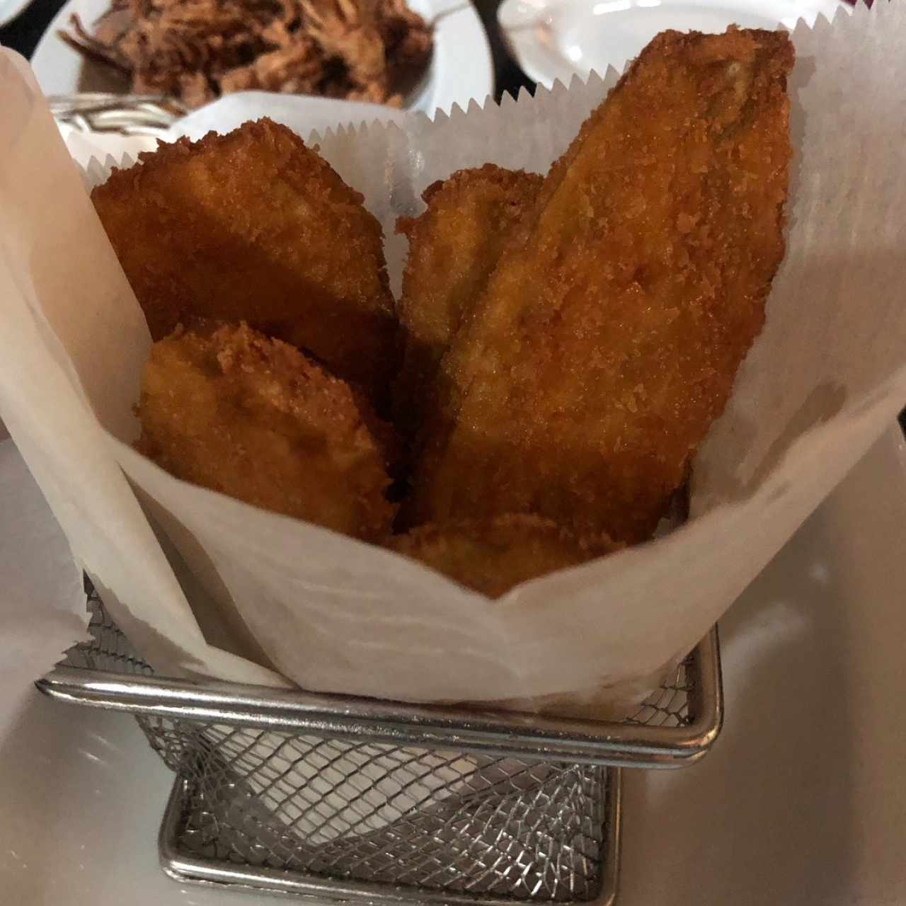 Entrantes calientes - Berenjenas apanadas