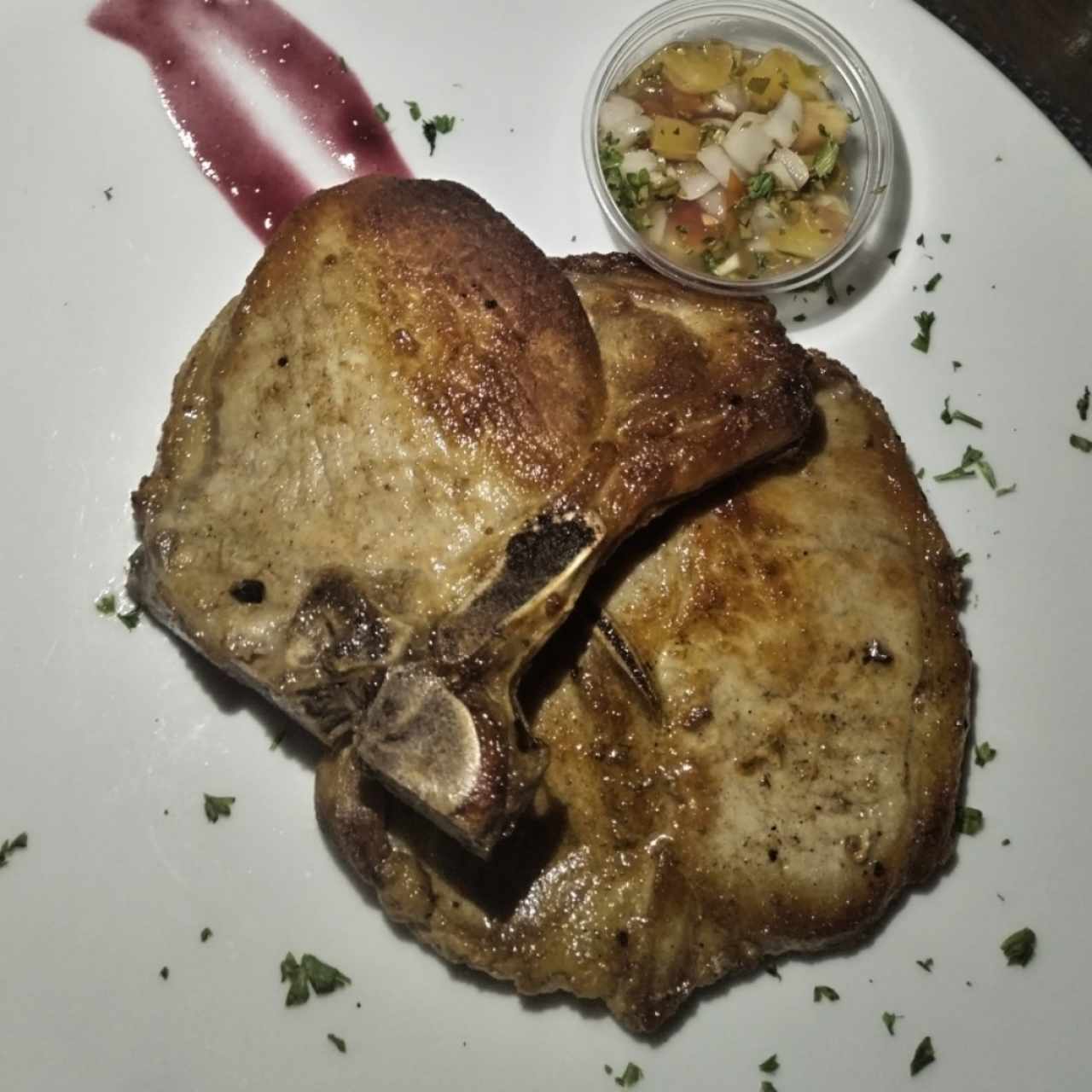 Chuleta de Cerdo al Carbón