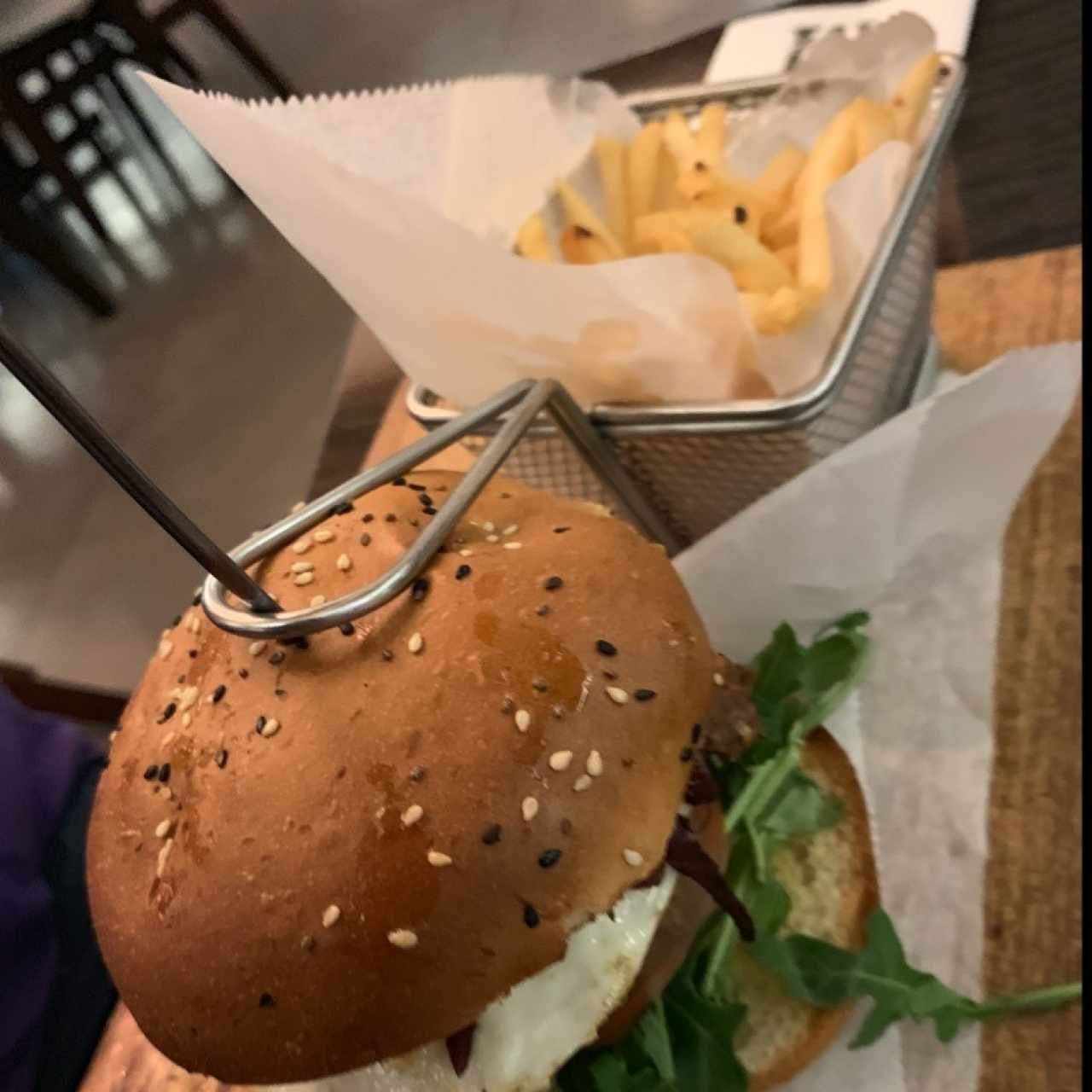 Nuestra Burger al ron abuelo