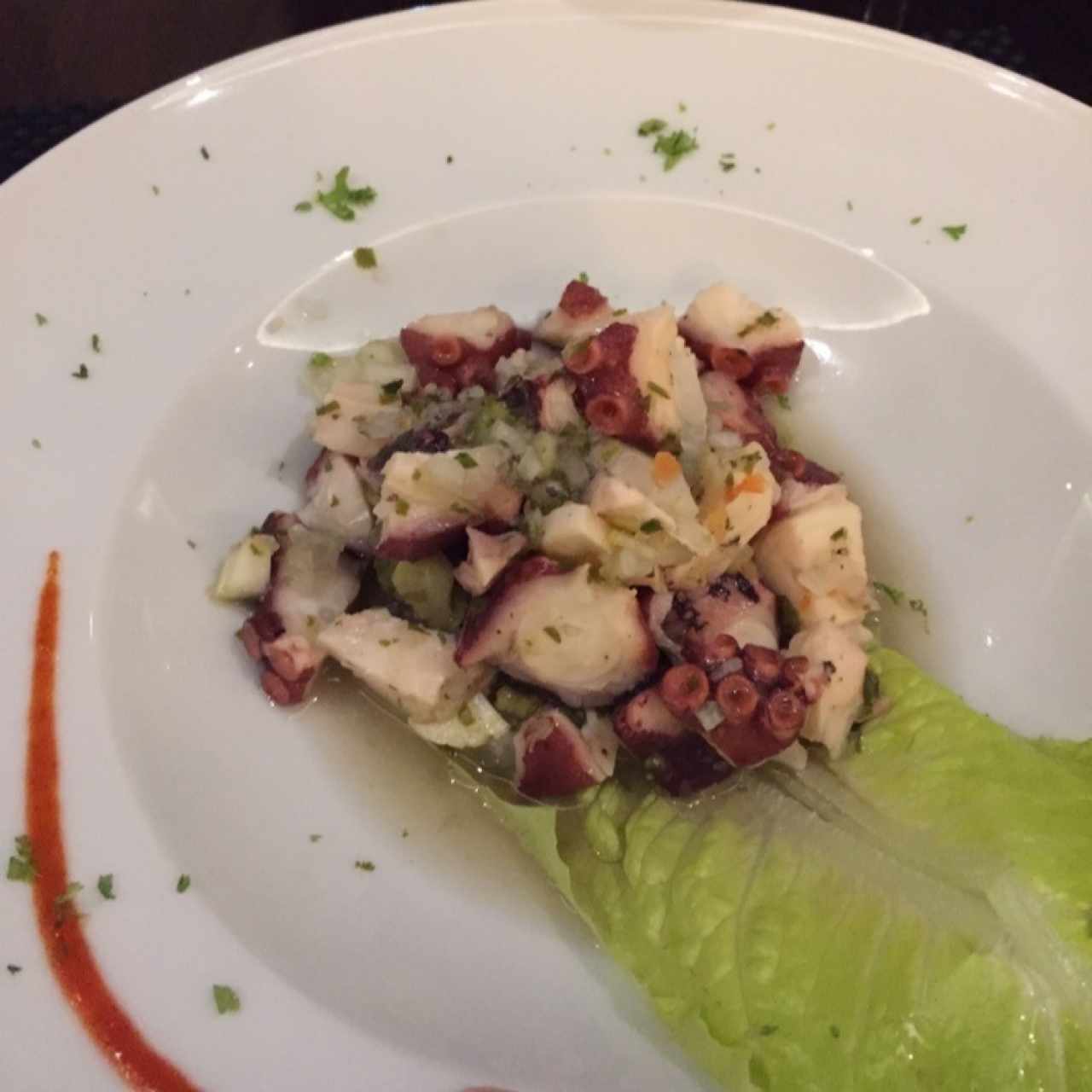 Entrantes fríos - Ceviche de pulpo