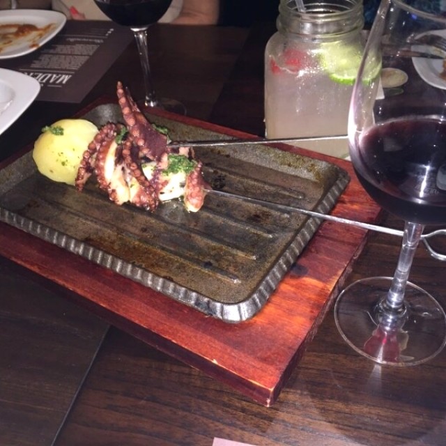 Pulpo al carbon..recomendado! 