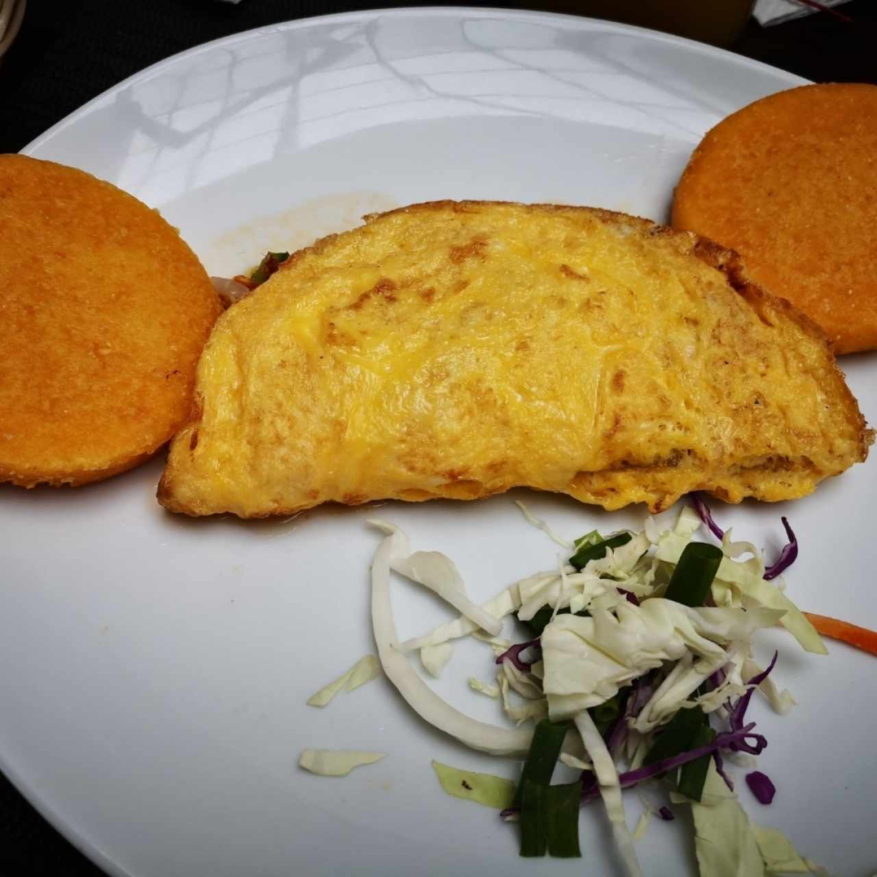 omelette Combinación y tortillas