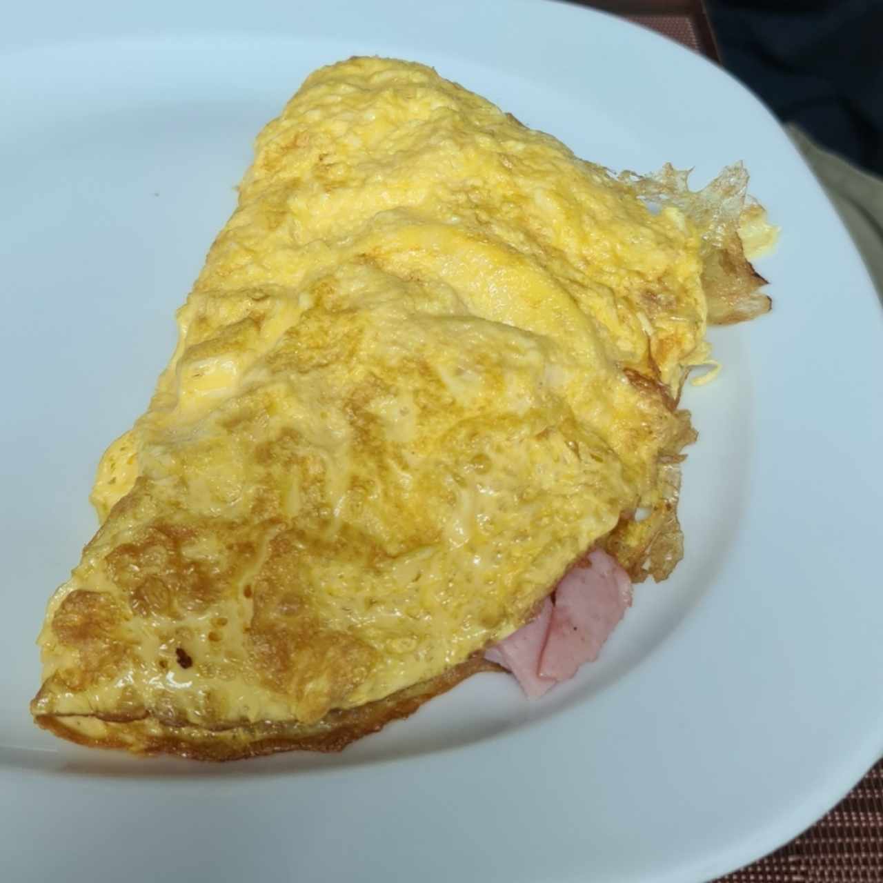 Omelette de jamón y queso