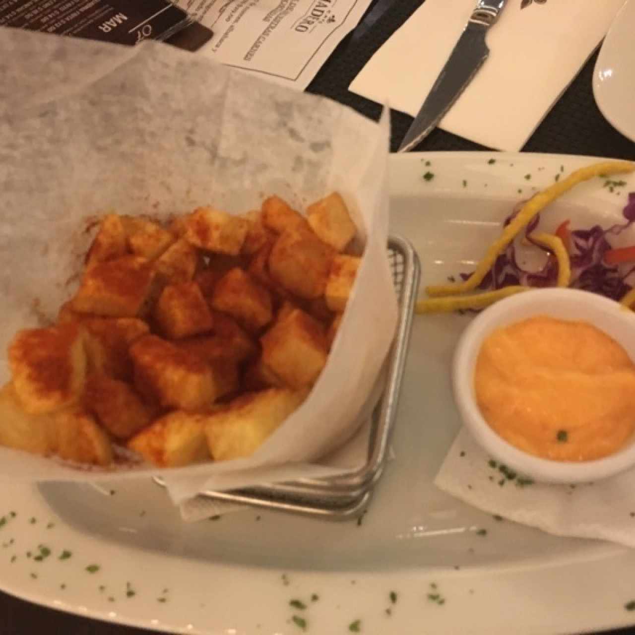 Papas bravas del chef
