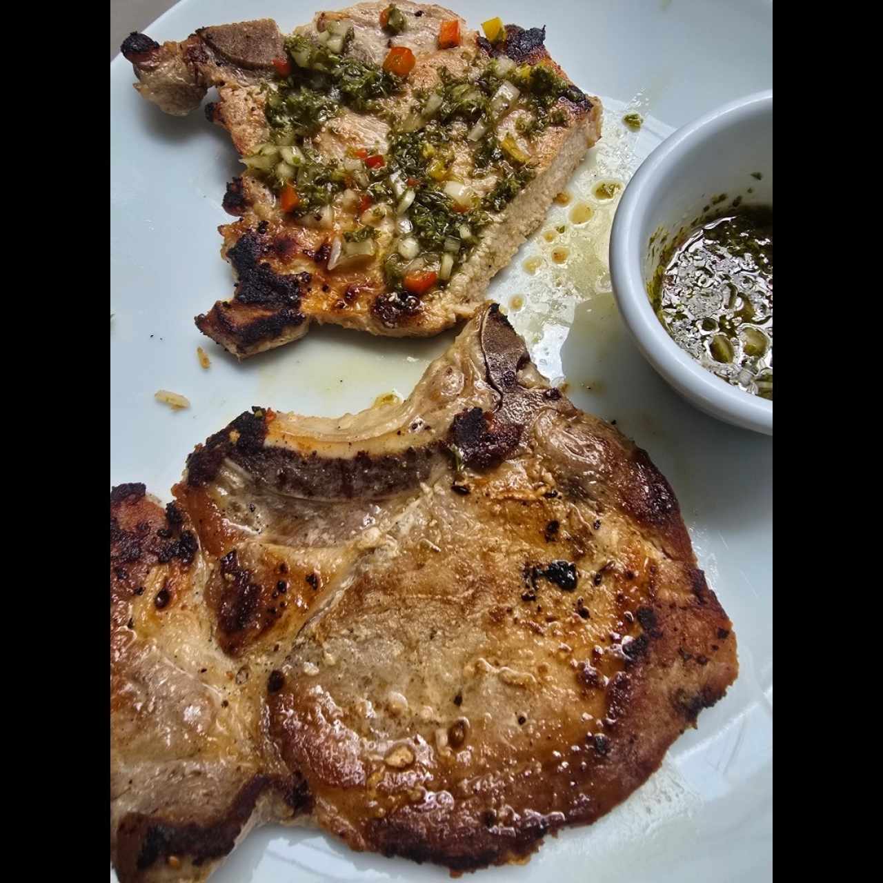 Chuleta de Cerdo al Carbón