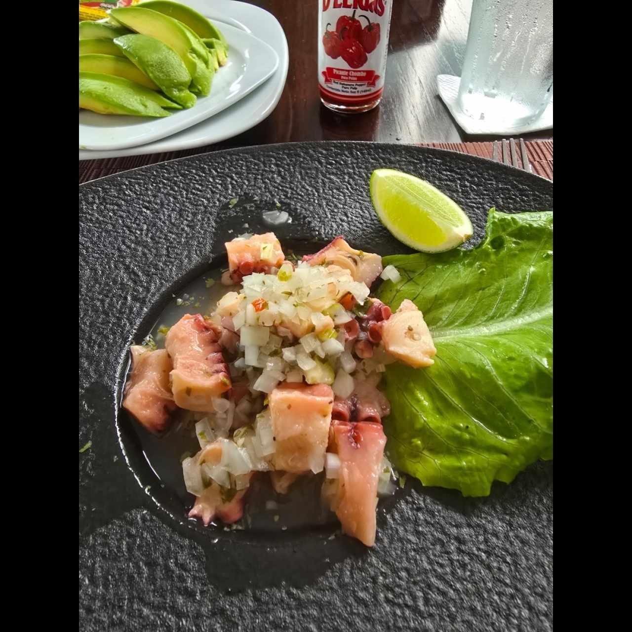 Ceviche de pulpo de la casa