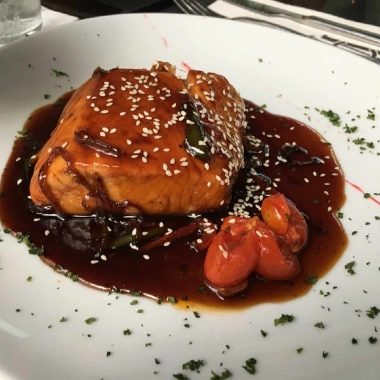 Salmón en salsa Teriyaki