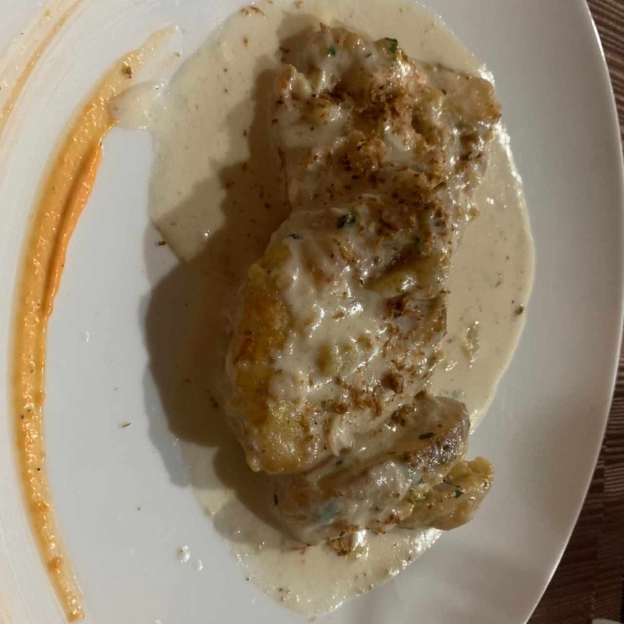 Corvina sudada en leche de coco