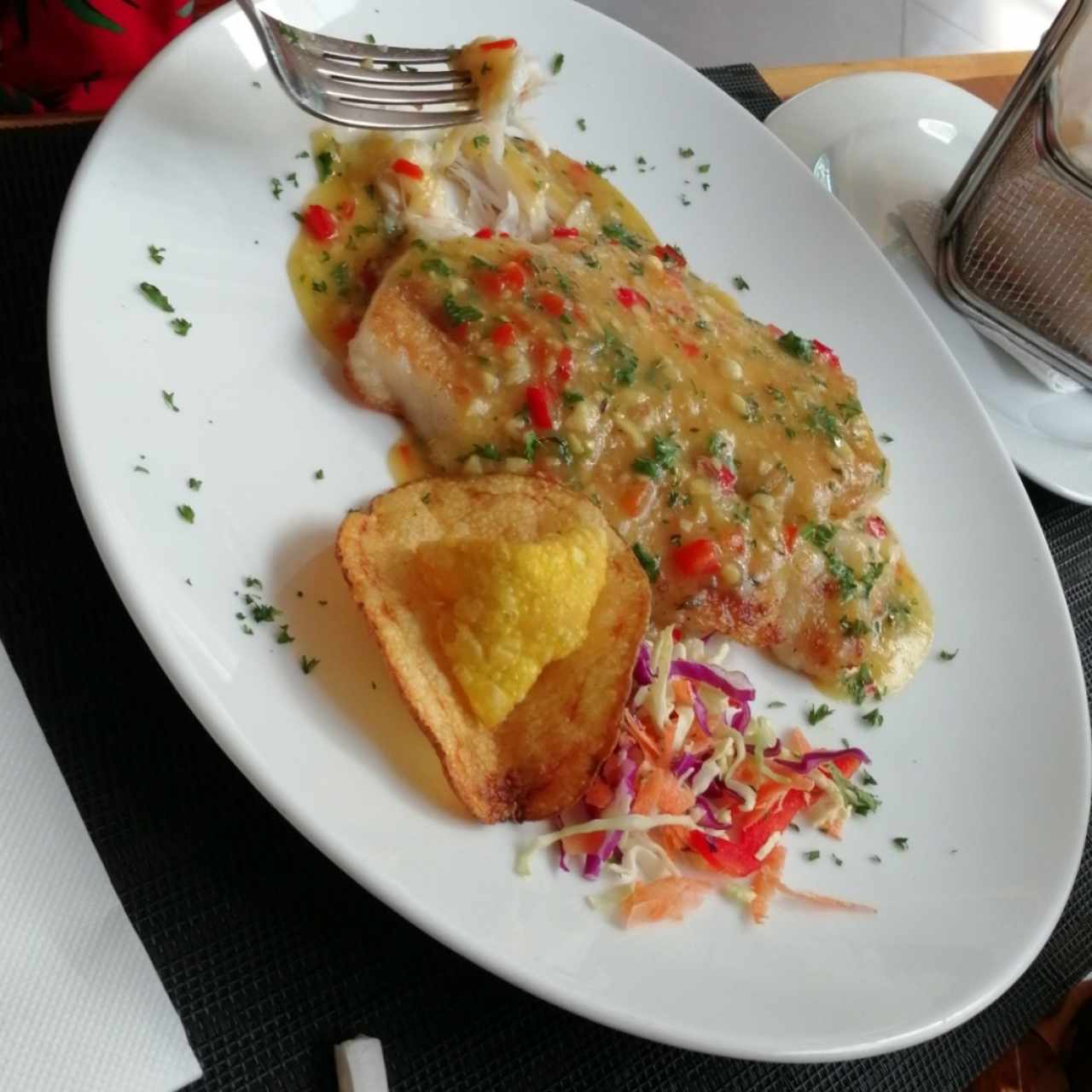 Corvina a la plancha