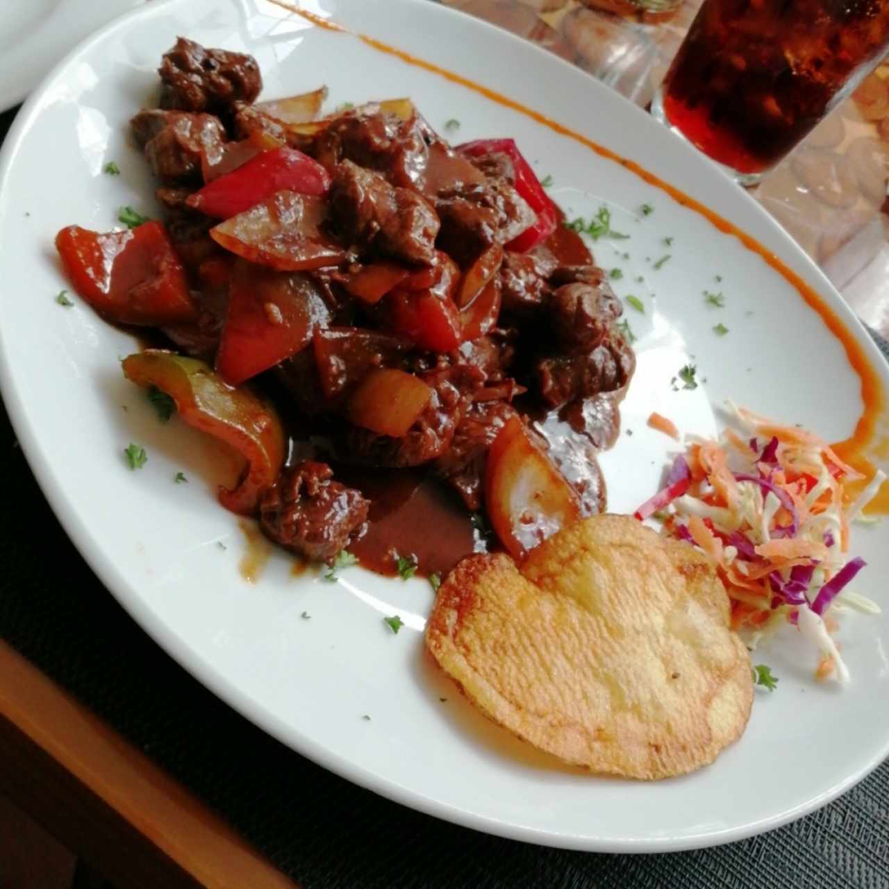 Filete de res salteado