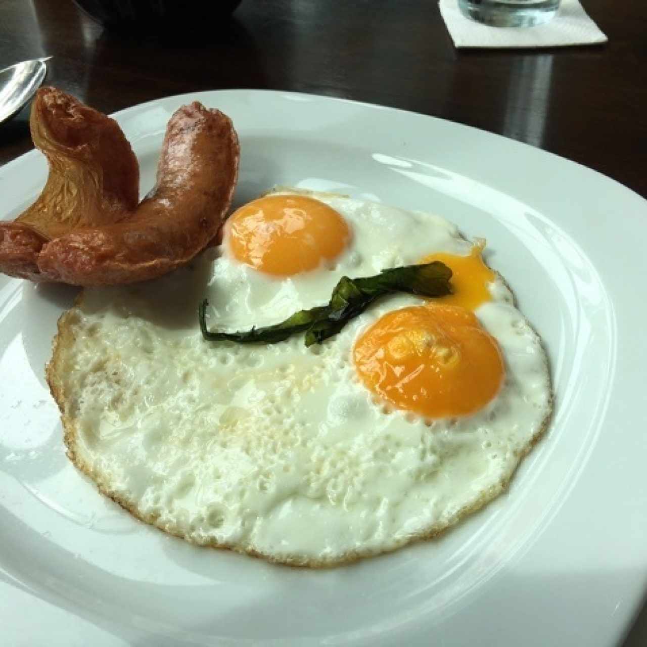 Huevos - Fritos con chorizo