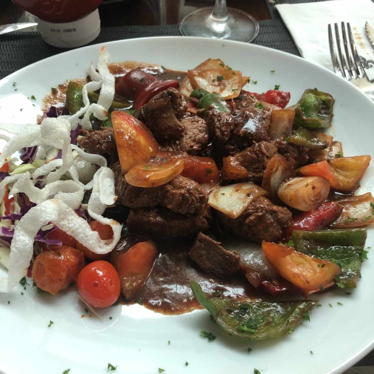 Filete de res salteado