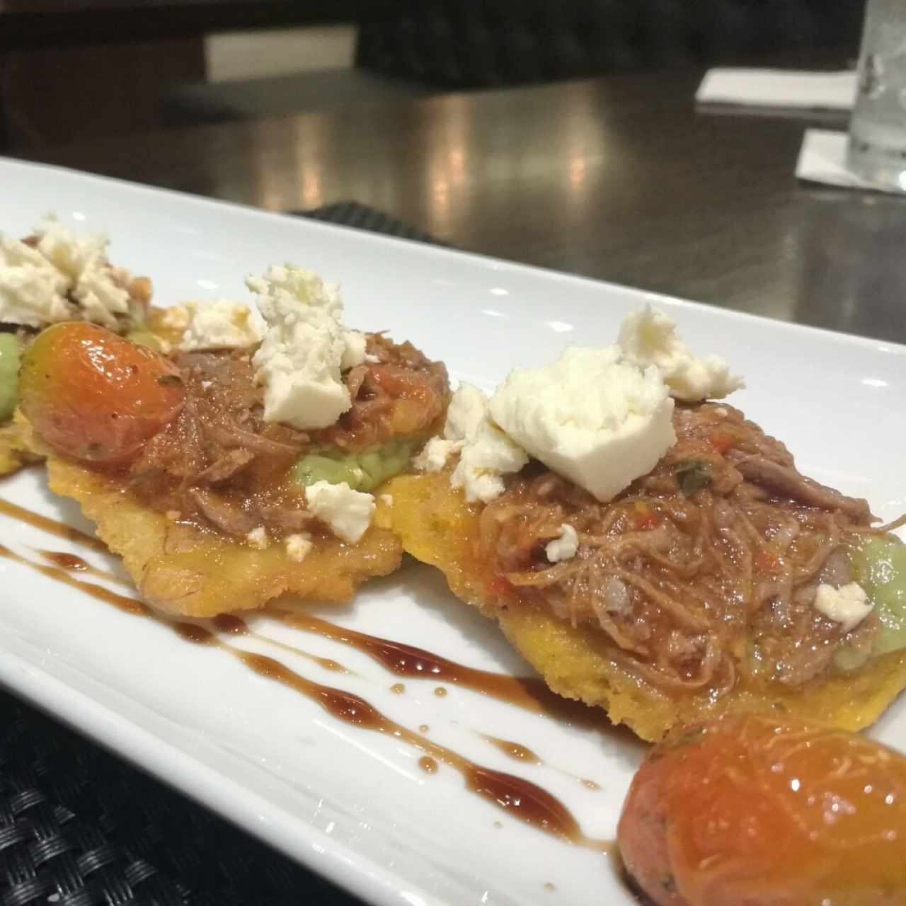 Patacones rellenos