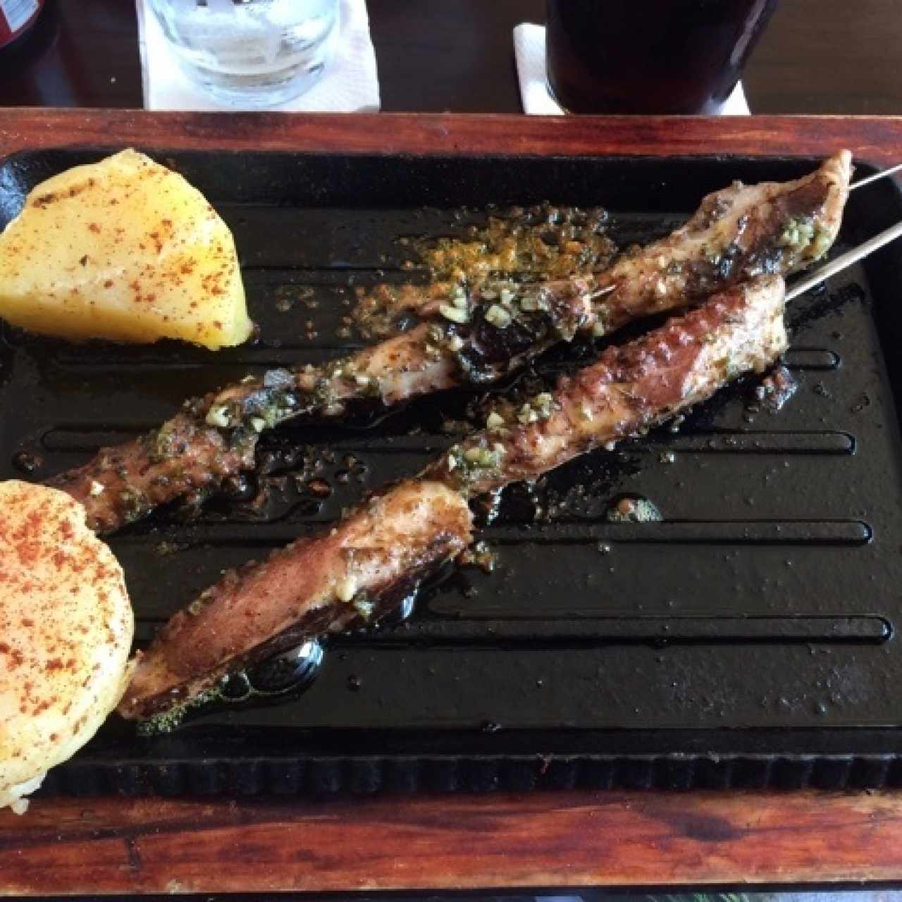Entrantes calientes - Pulpo al carbón