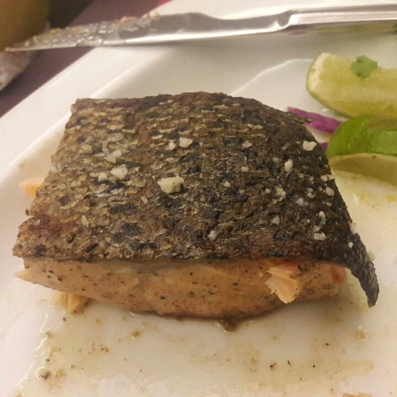 Salmón a la plancha