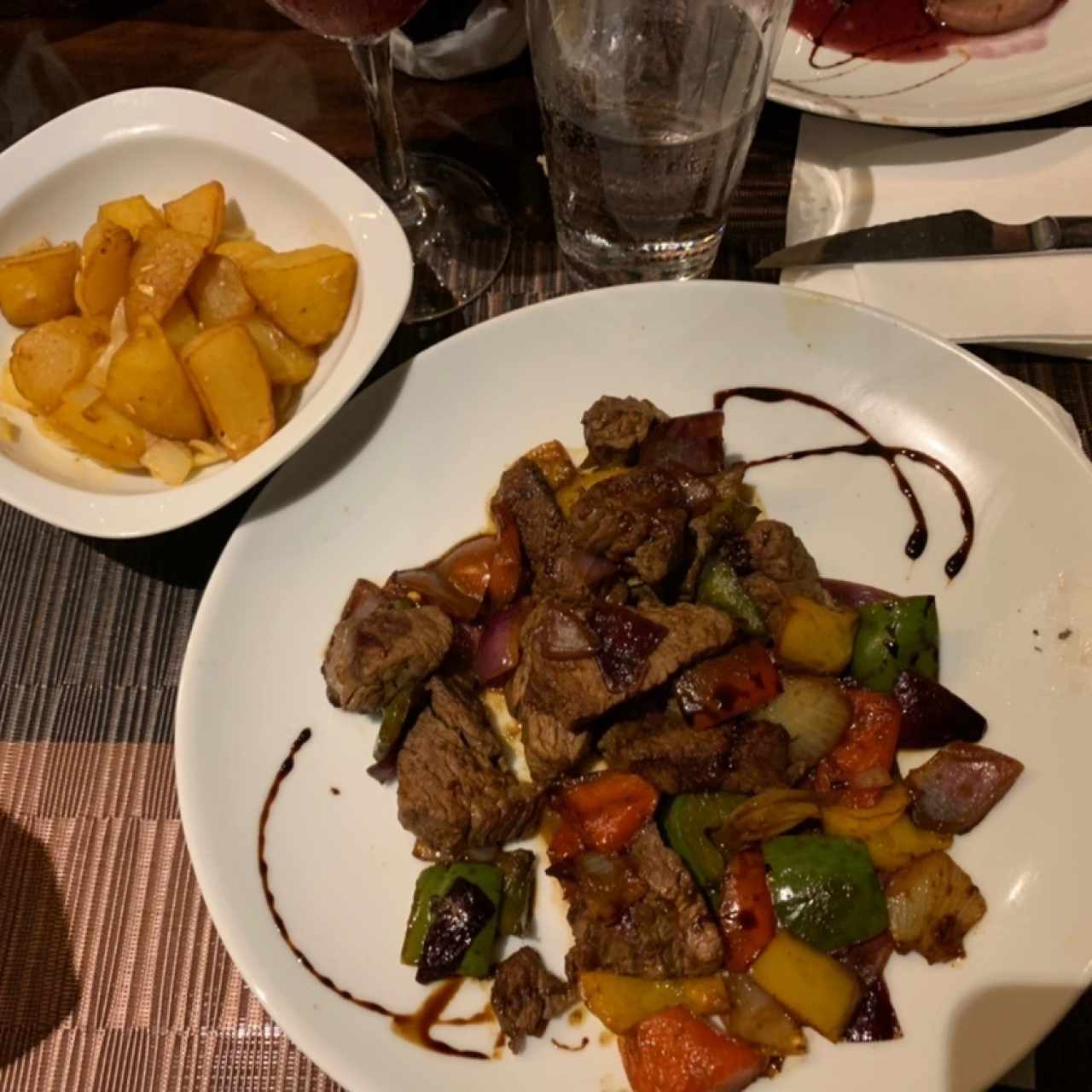 Filete de res salteado
