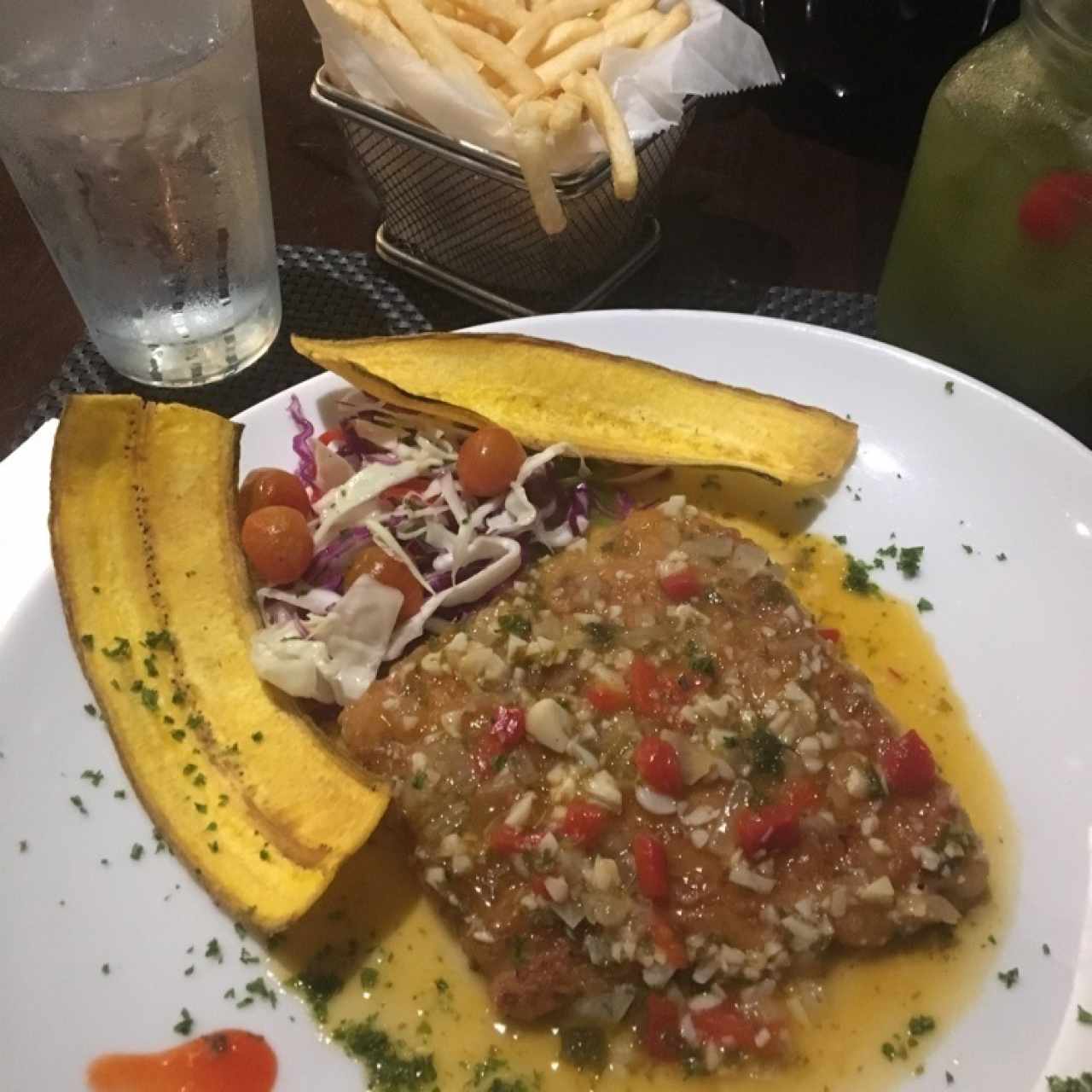 Corvina al ajillo