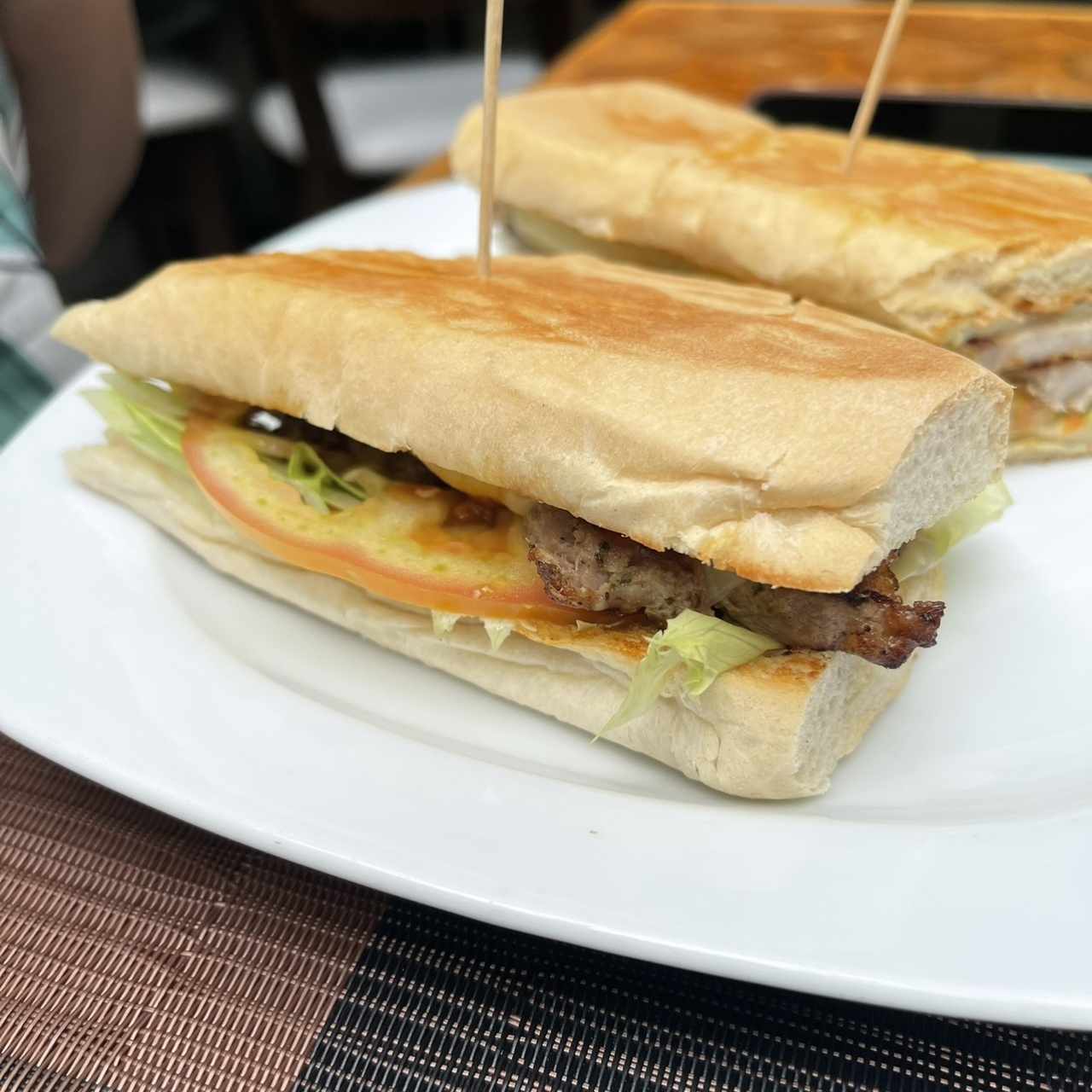 Pernil con mozarella prensado