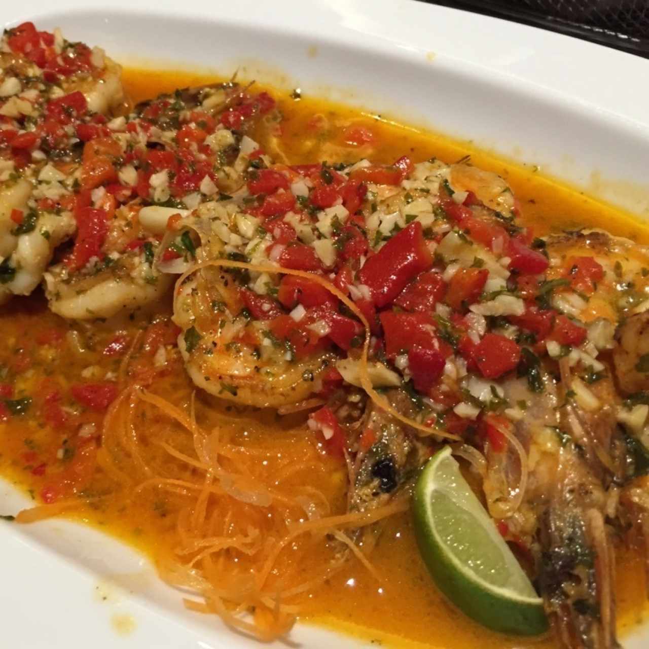 Langostinos al ajillo