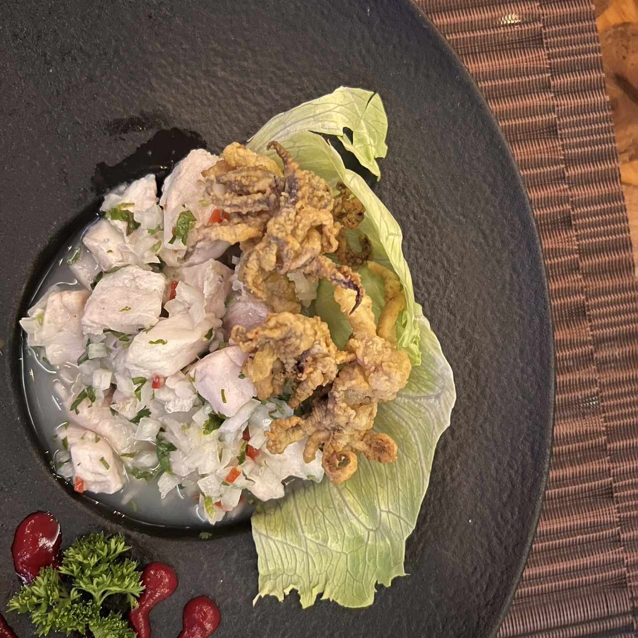 Entrantes fríos - Ceviche Madero
