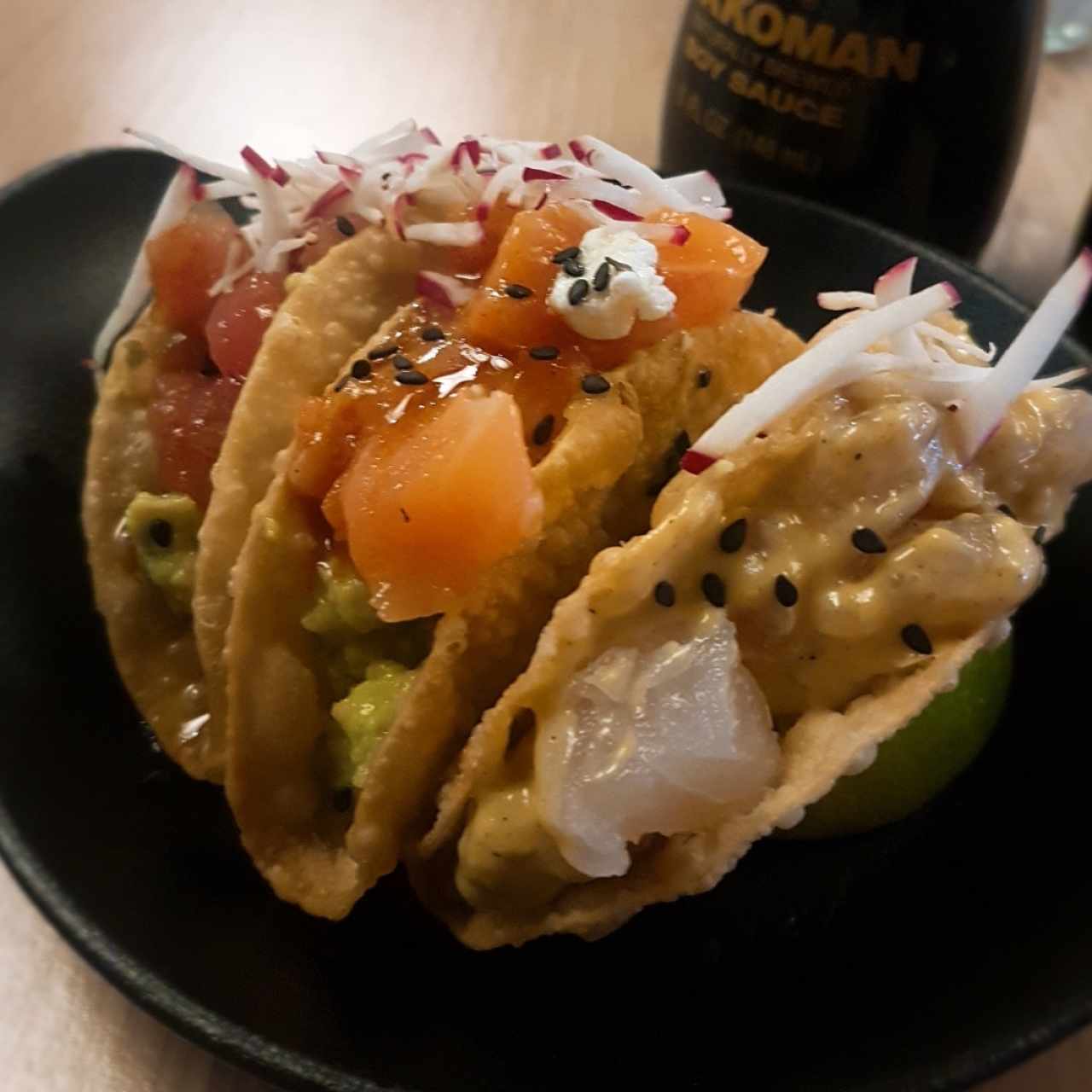 Trío de taquitos crispy
