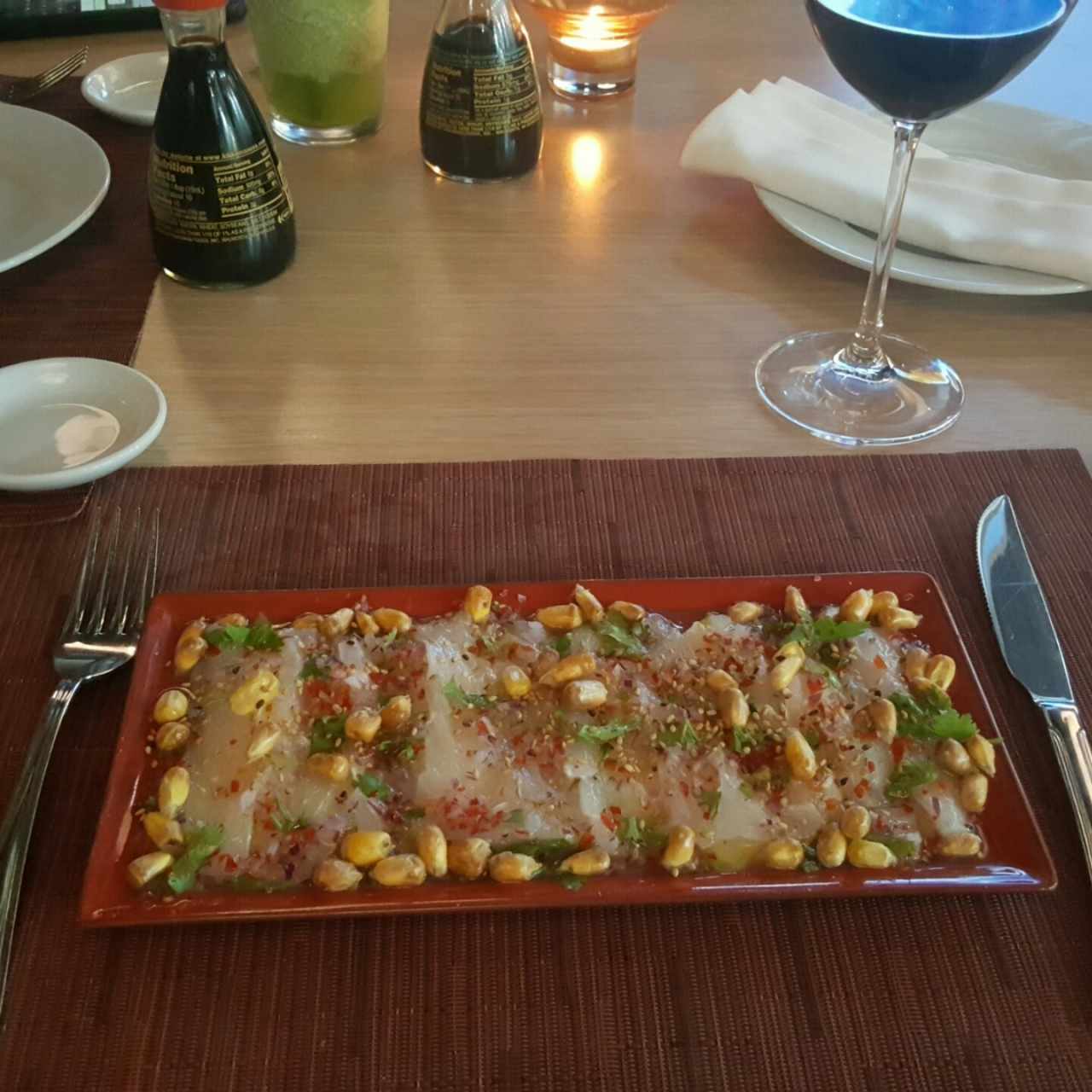Tiradito de pescado 