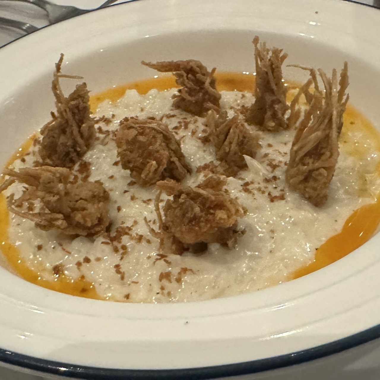 Chicharrón de langostinos