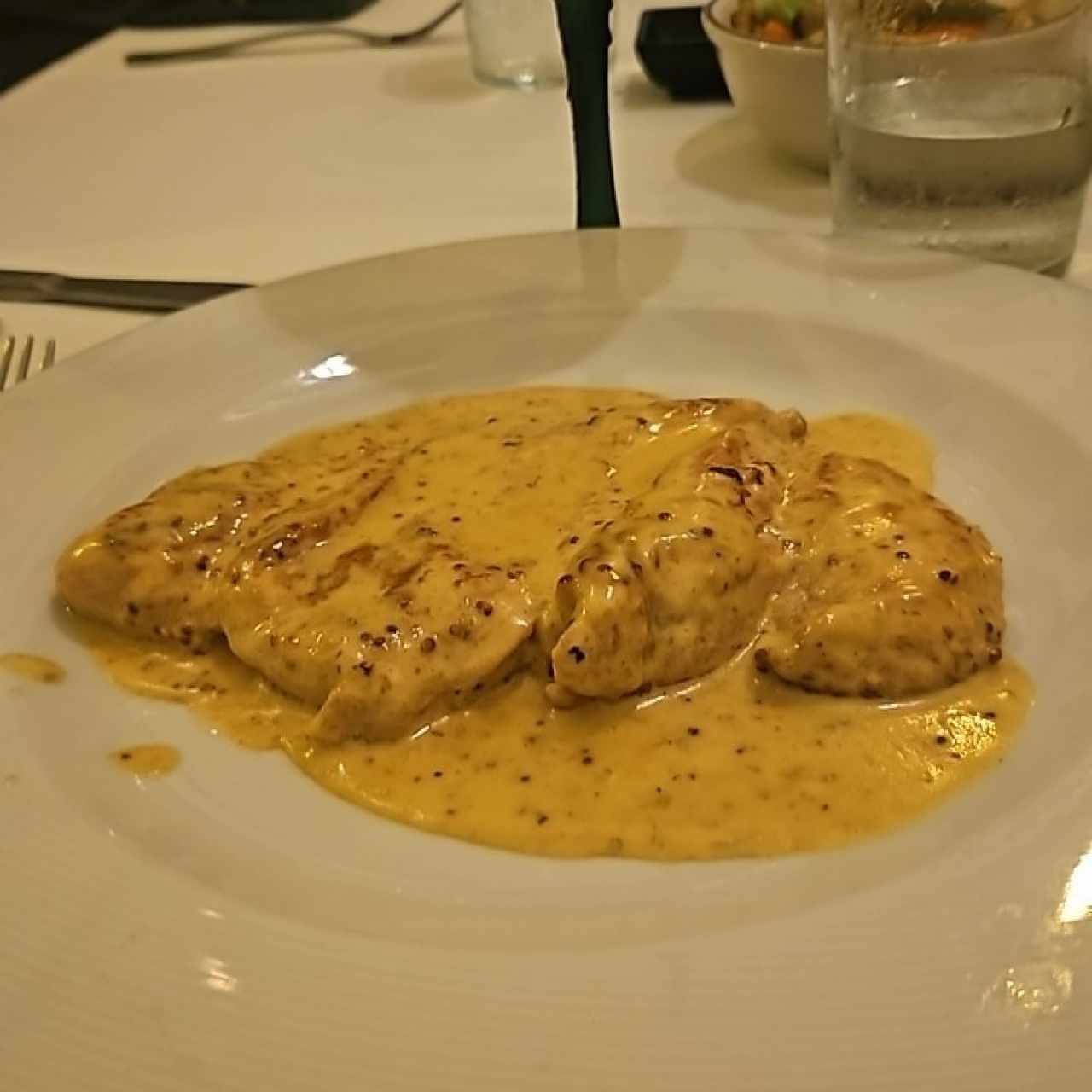 Pechuga de Pollo en Mostaza Dijon