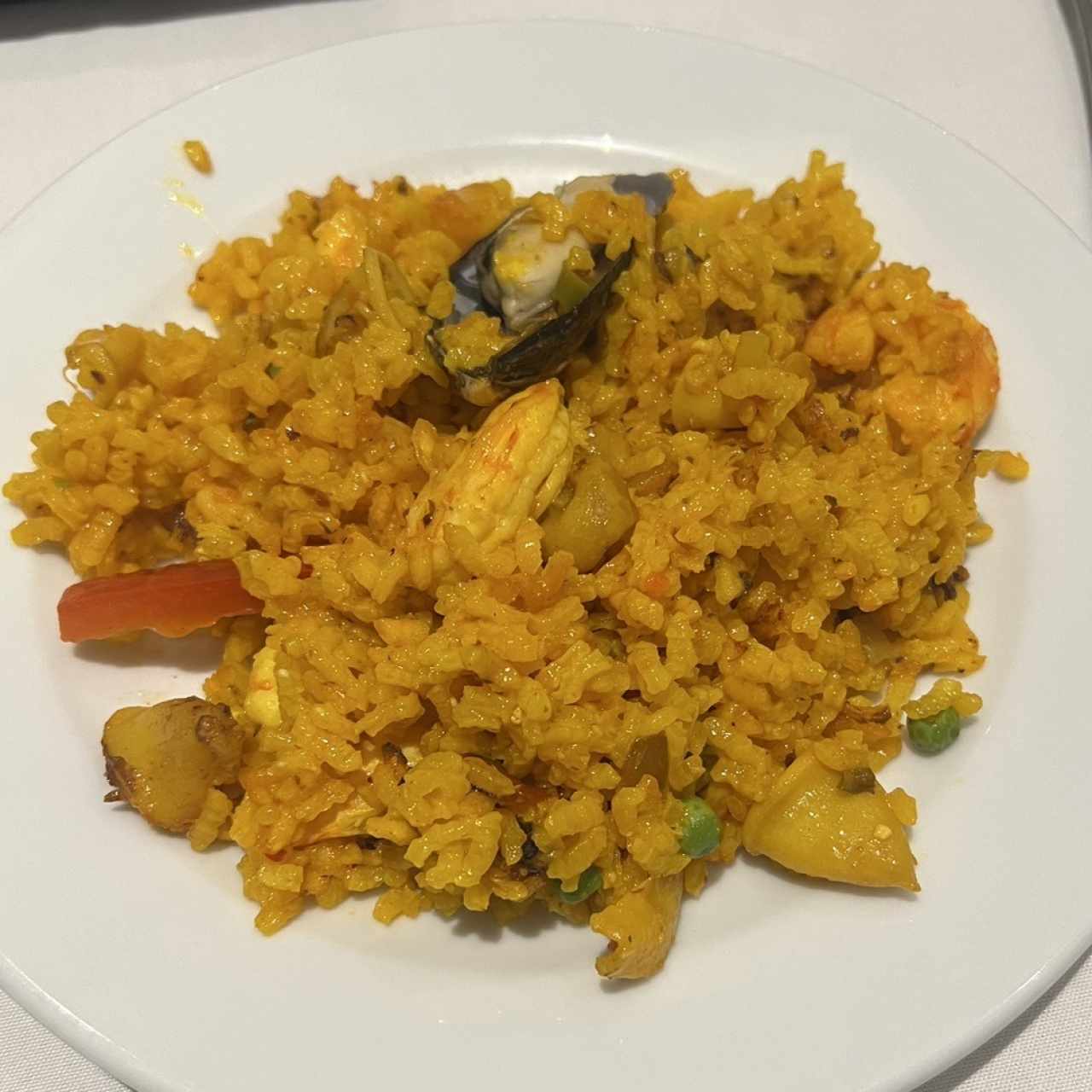 Paella de mariscos 