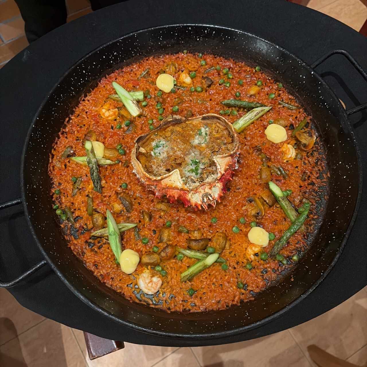 Paella de Centollo
