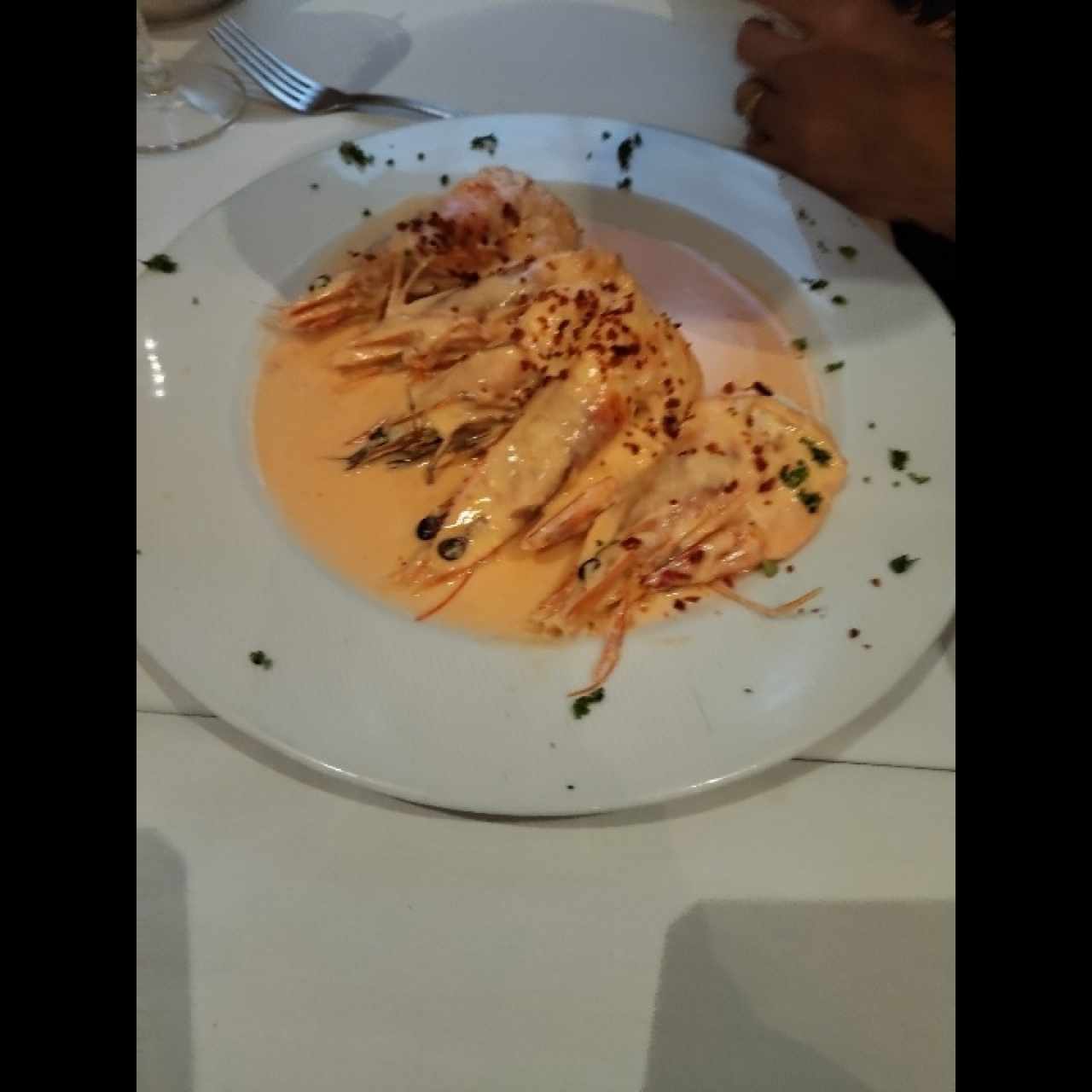 Langostinos Manchego