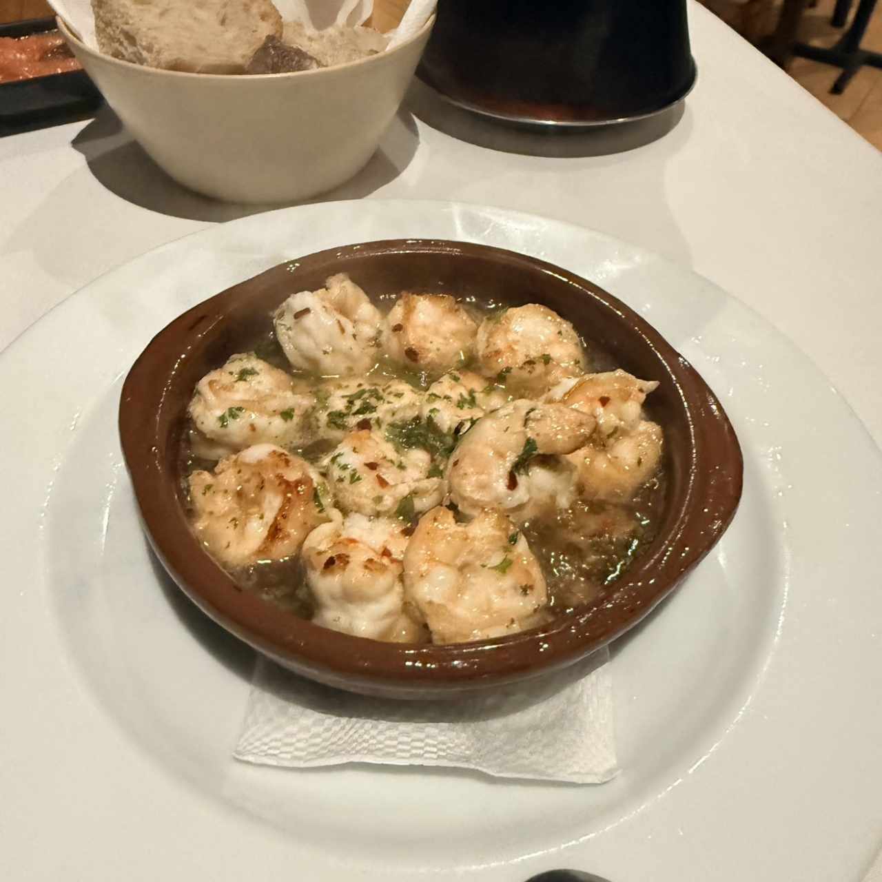 Gambas al Ajillo o Enchiladas
