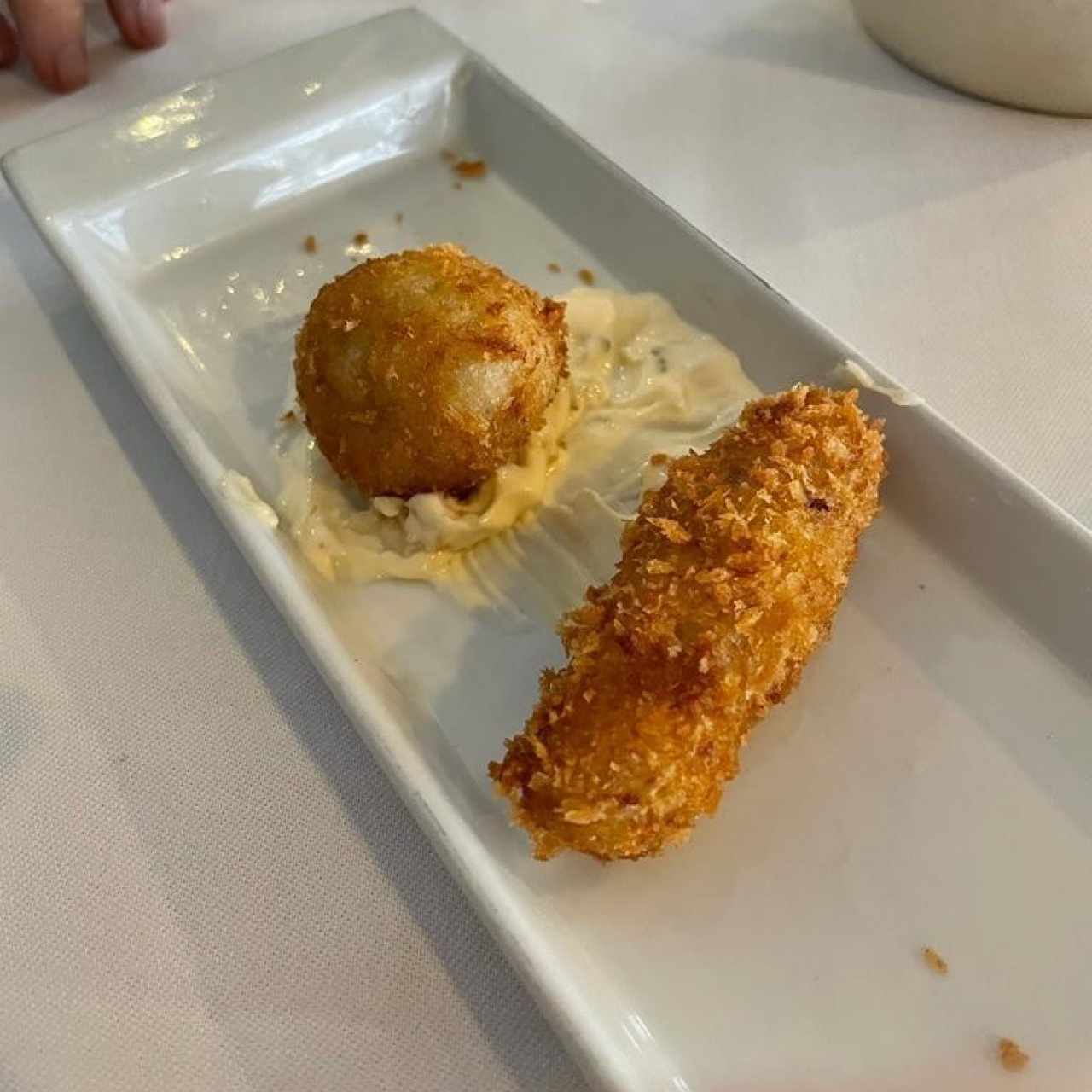 Croquetas de Bacalao y de Jamón Ibérico
