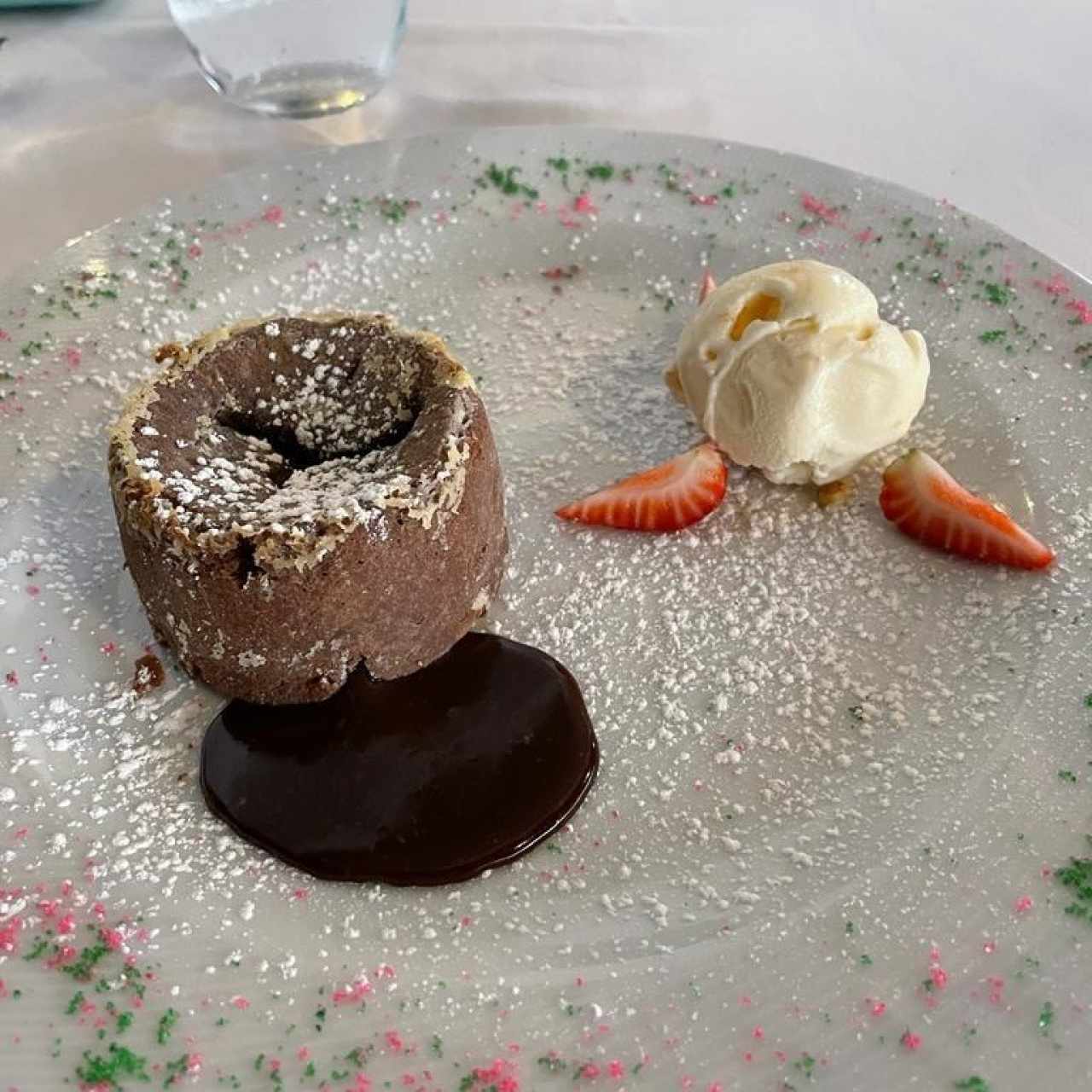 Fondant de Cocolate con Heledo de Turrón