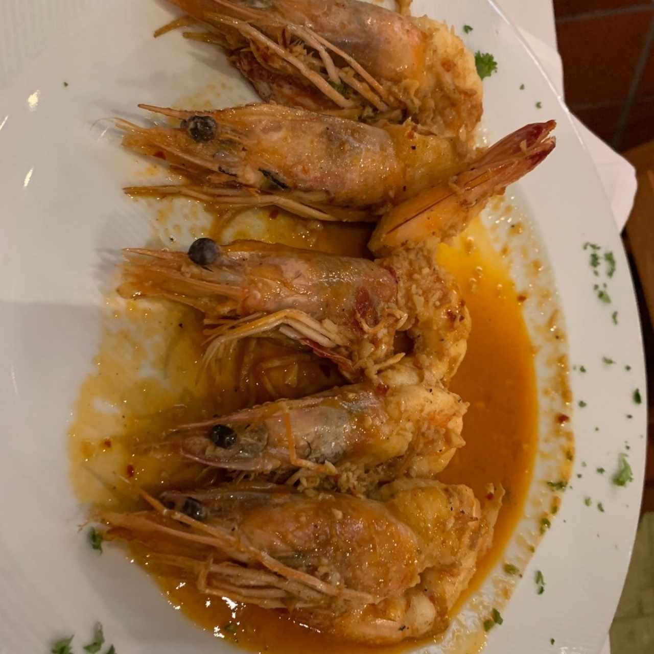 Langostinos a la Plancha o Ajillo