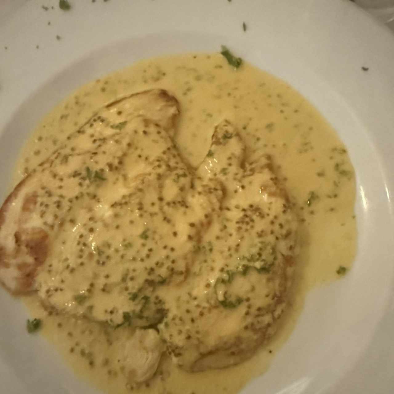 Pechuga de Pollo en Mostaza Dijon