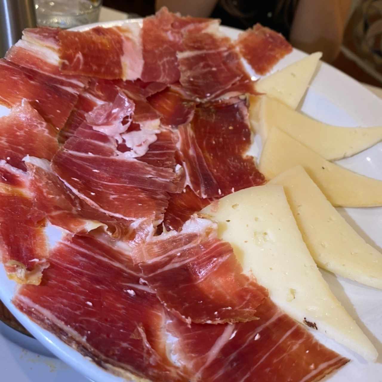 jamon iberico y queso manchego