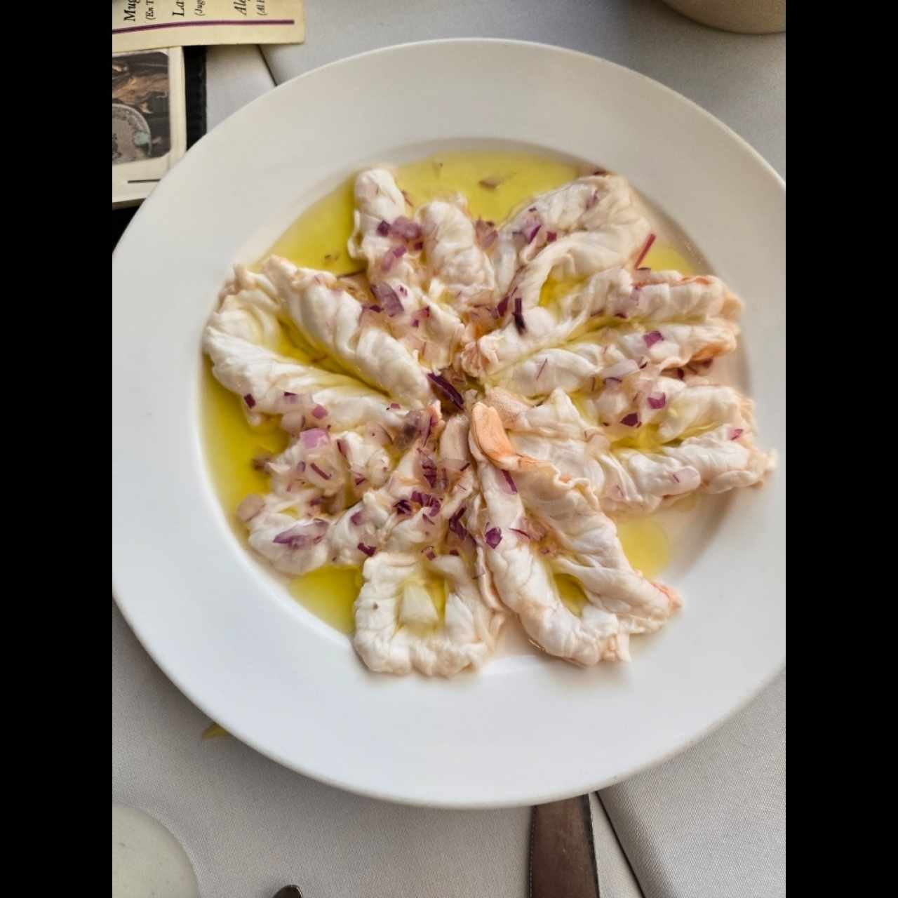 Ceviche de Gambas al estilo de Alejandro