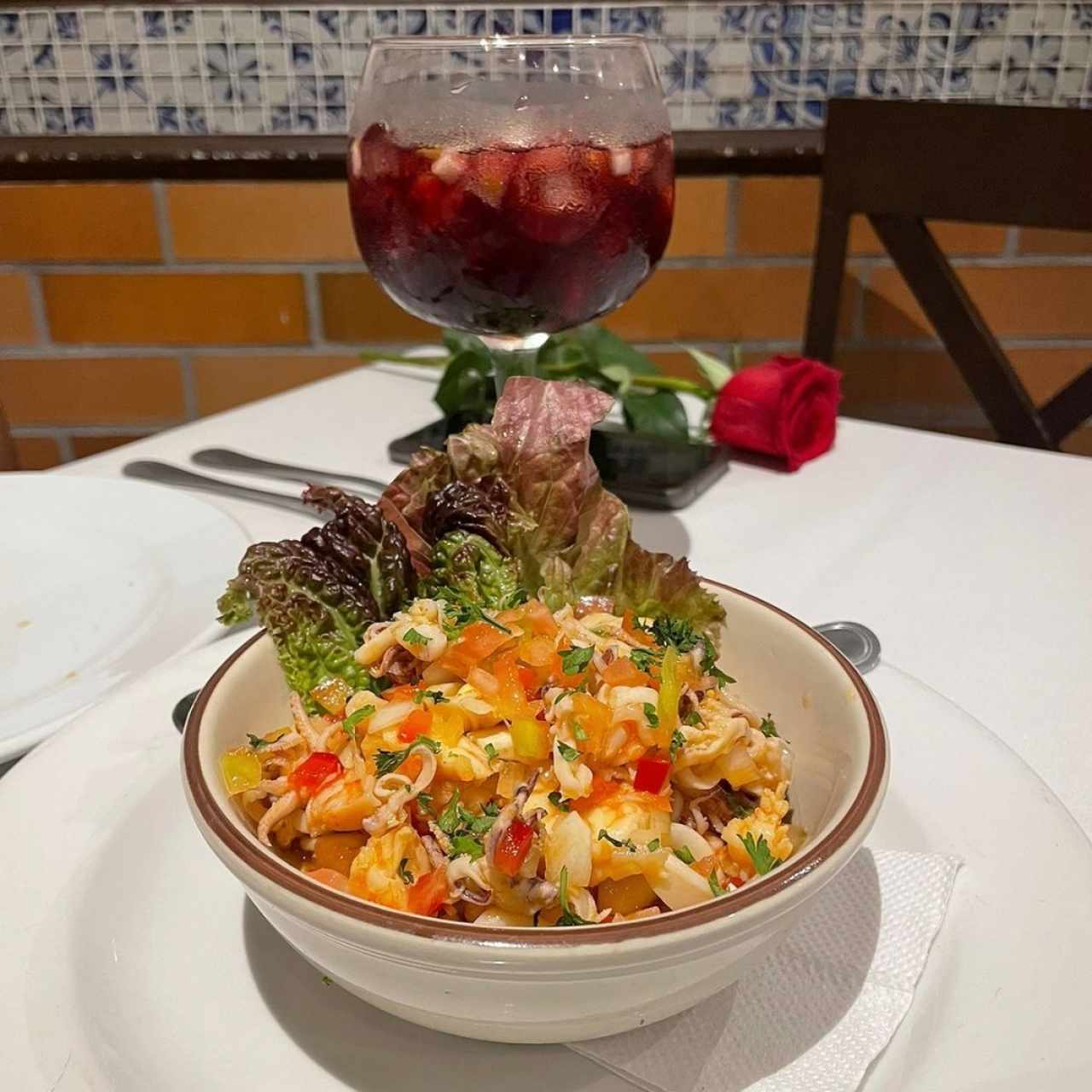 Ensalada fría mixtos de marisco